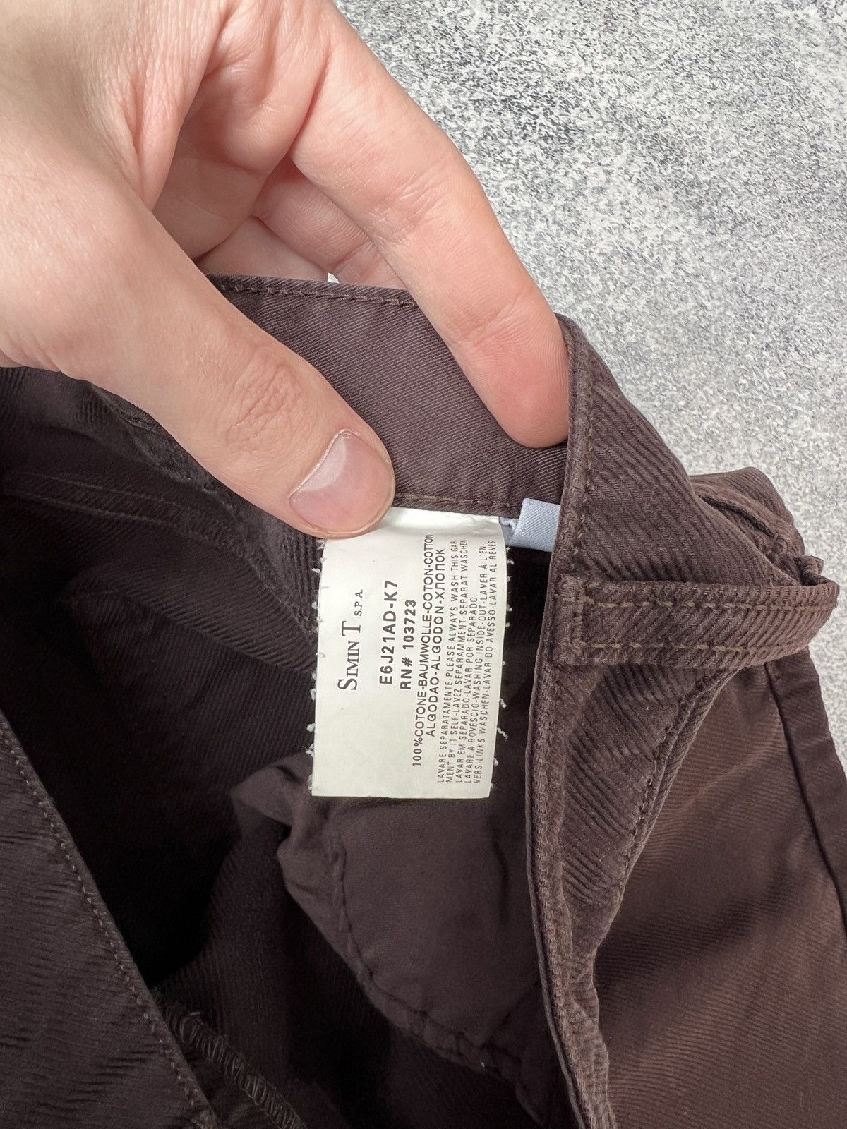 Armani × Vintage Vintage Armani Jeans Brown Streetwear Pants Size US 35 - 12 Thumbnail
