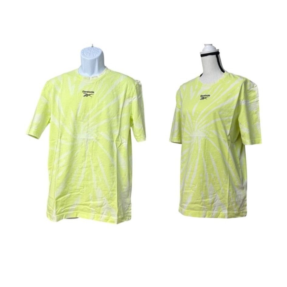 Reebok Reebok Unisex Classics Tie-Dye T-Shirt in Semi Energy Glow S Size XS / US 0-2 / IT 36-38 - 1 Thumbnail