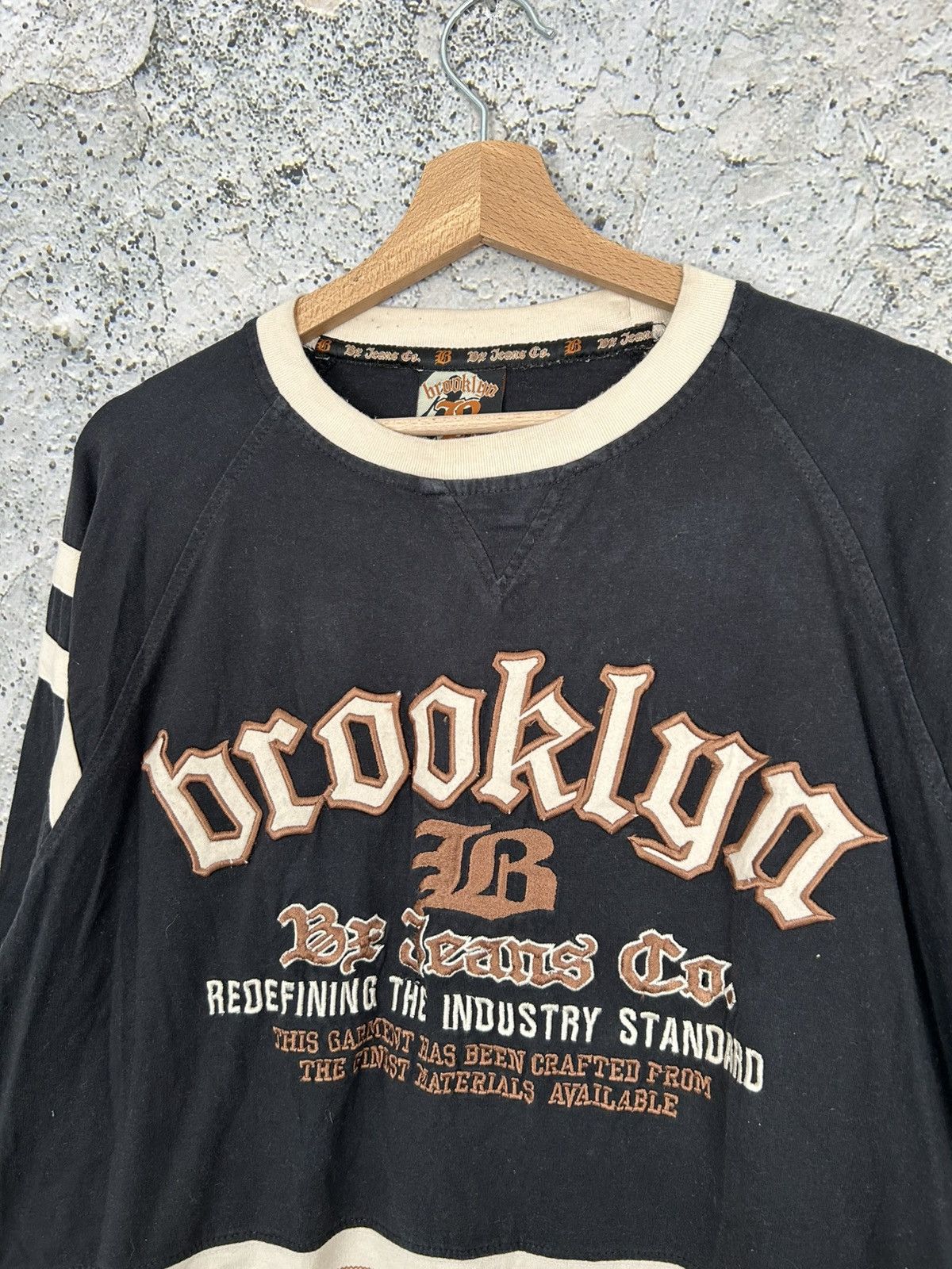 Vintage Vintage Brooklyn Jeans Co Rap Baggy Longsleeve Hip Hop Skate Size US L / EU 52-54 / 3 - 3 Thumbnail