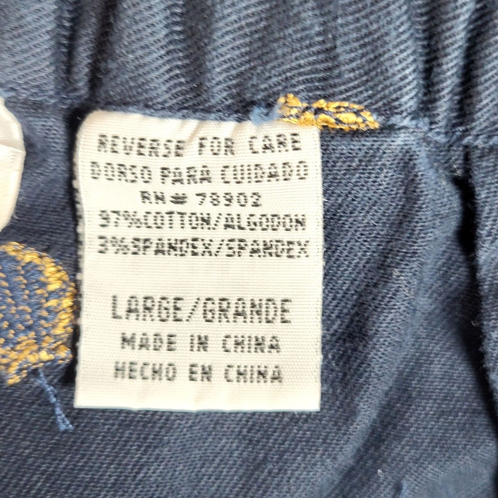 Nautica Erin London Pants Womens L Nautical Embroidered Size Navy Sailboat Shells Size 36" / US 14 / IT 50 - 7 Thumbnail