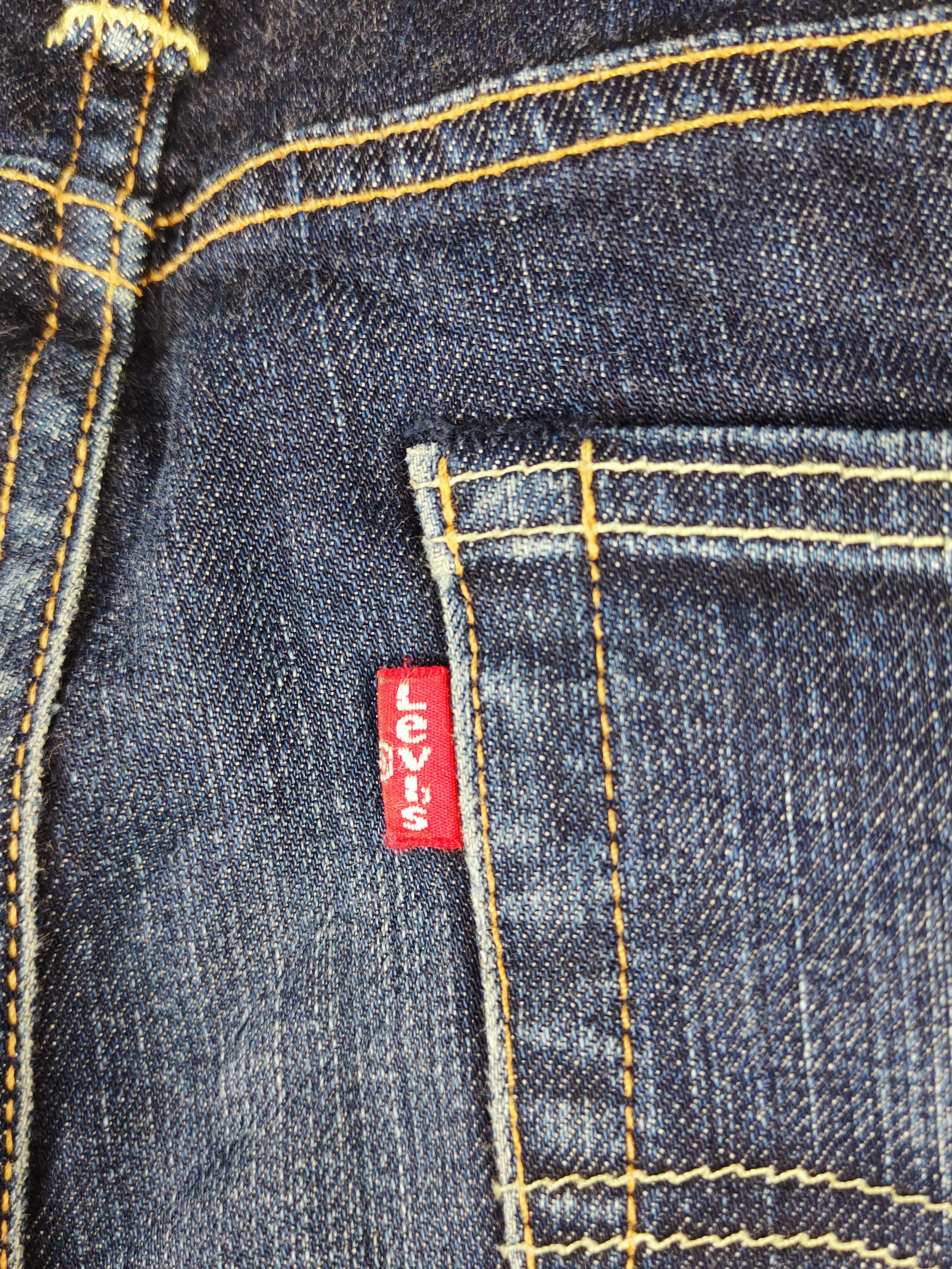 Levi's 510 Levi's Dark Blue Distressed Ripped Skinny Jeans #S2711 Size US 31 - 10 Thumbnail
