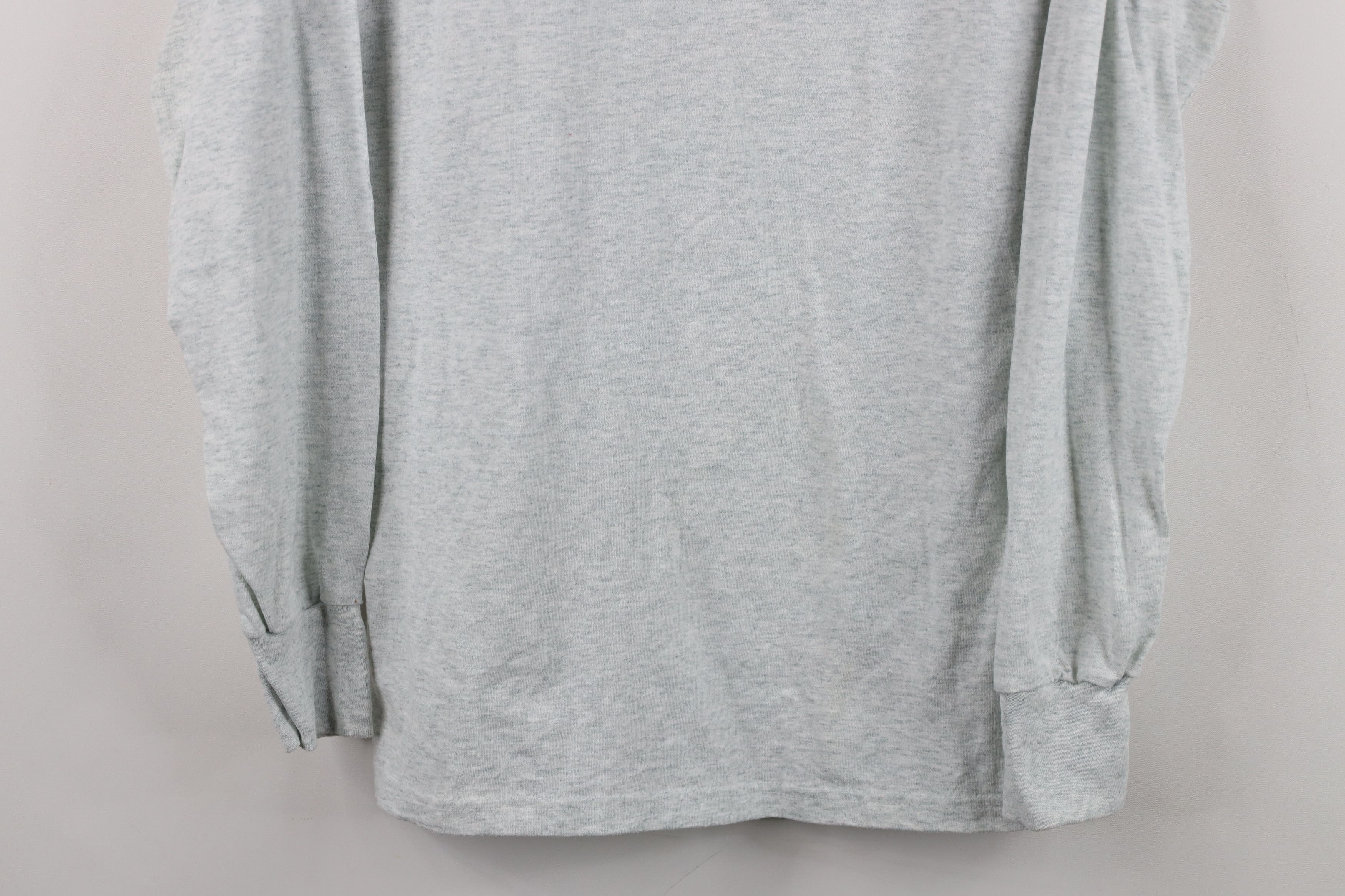 Vintage Vintage 90s Streetwear Long Sleeve T-Shirt Heather Gray Size US M / EU 48-50 / 2 - 3 Thumbnail
