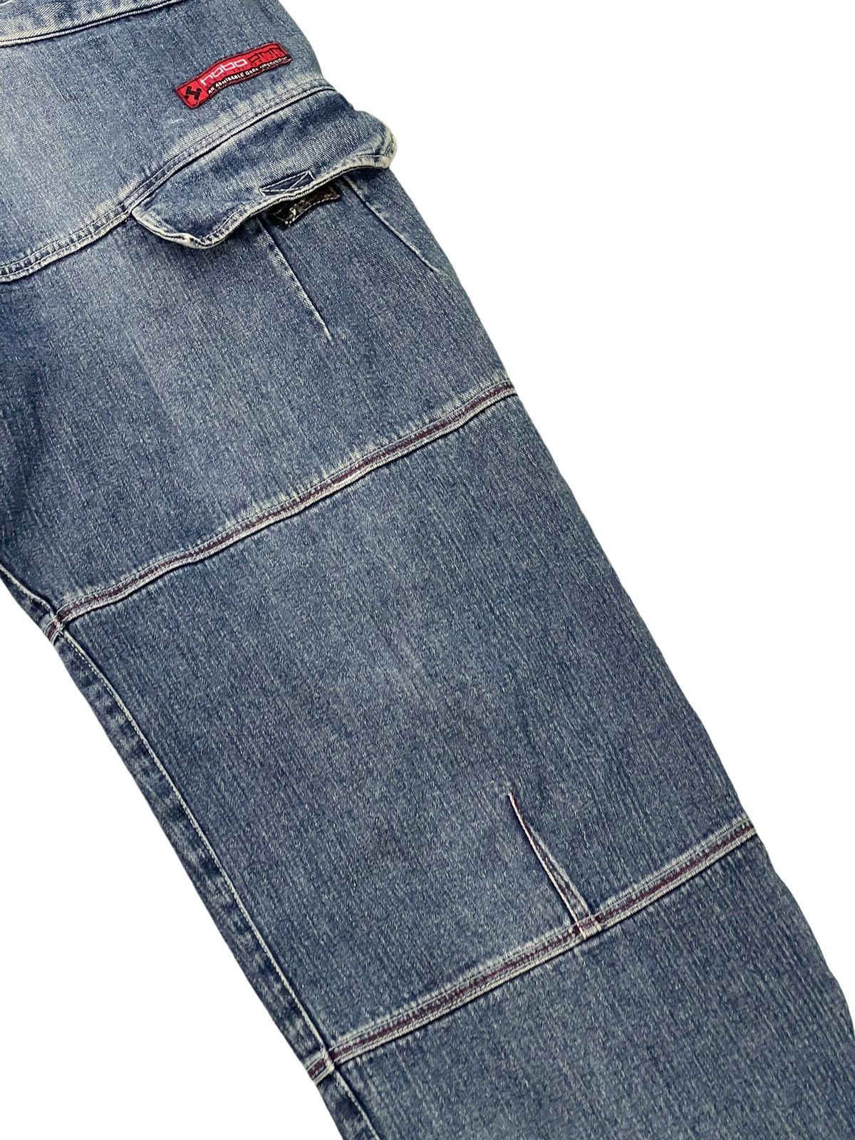 Japanese Brand Baggy Jeans Hobo Distress Wide Denim Skateboards 6🟦4 Size US 29 - 19 Thumbnail