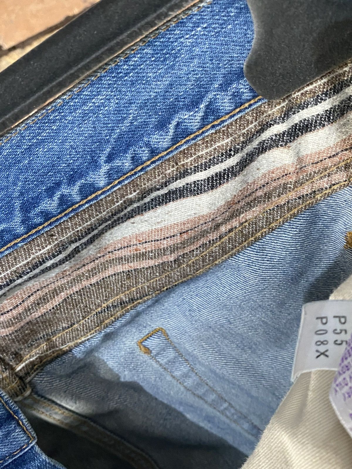 Prps $482 OG PRPS JAPAN PATCH WORK JEANS DENIM SLIM DISTRESSED Size US 38 / EU 54 - 8 Thumbnail