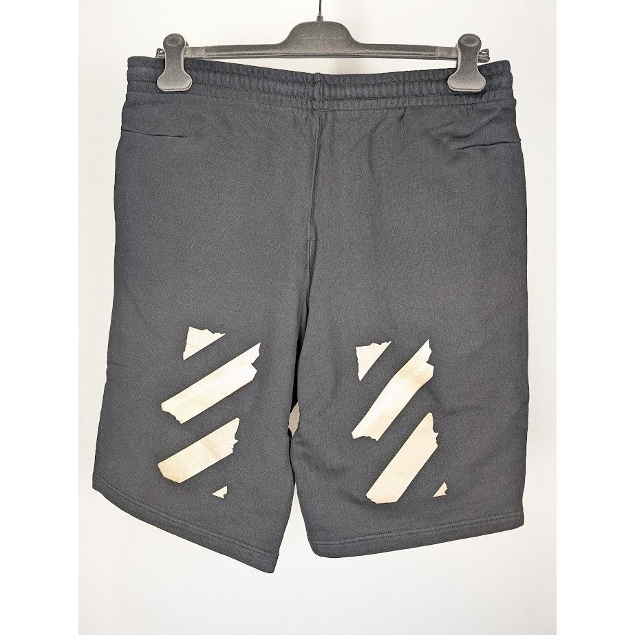 Off-White o1rshd1 Tape Arrows Sweatshorts in Black/Beige Size US 38 / EU 54 - 13 Thumbnail