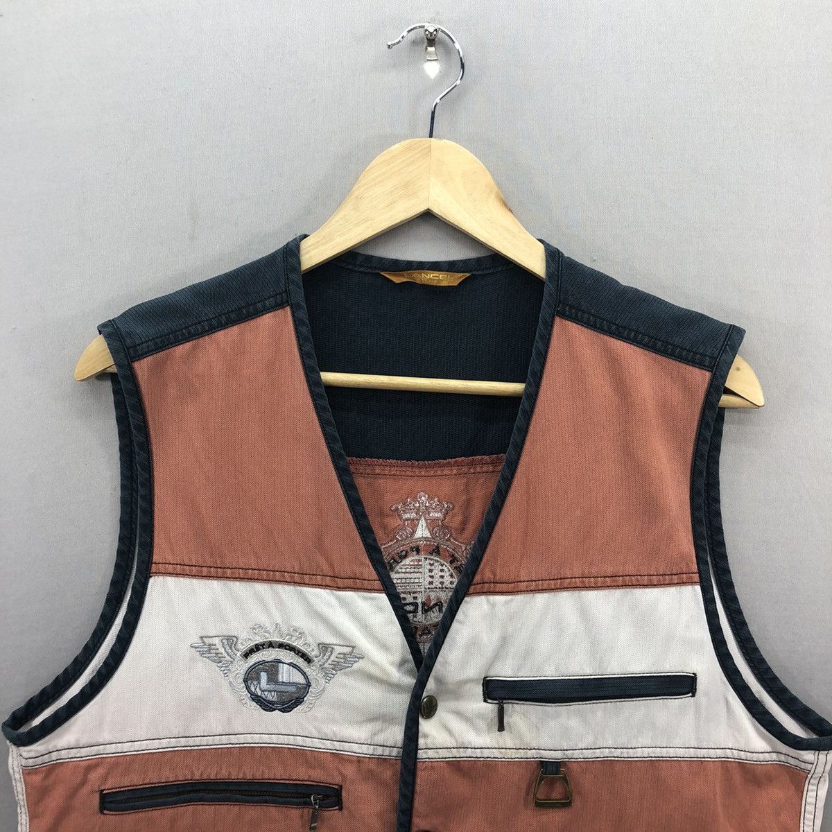 Lancel Vintage 90’s Lancel Colour Block Vest Size US M / EU 48-50 / 2 - 4 Thumbnail