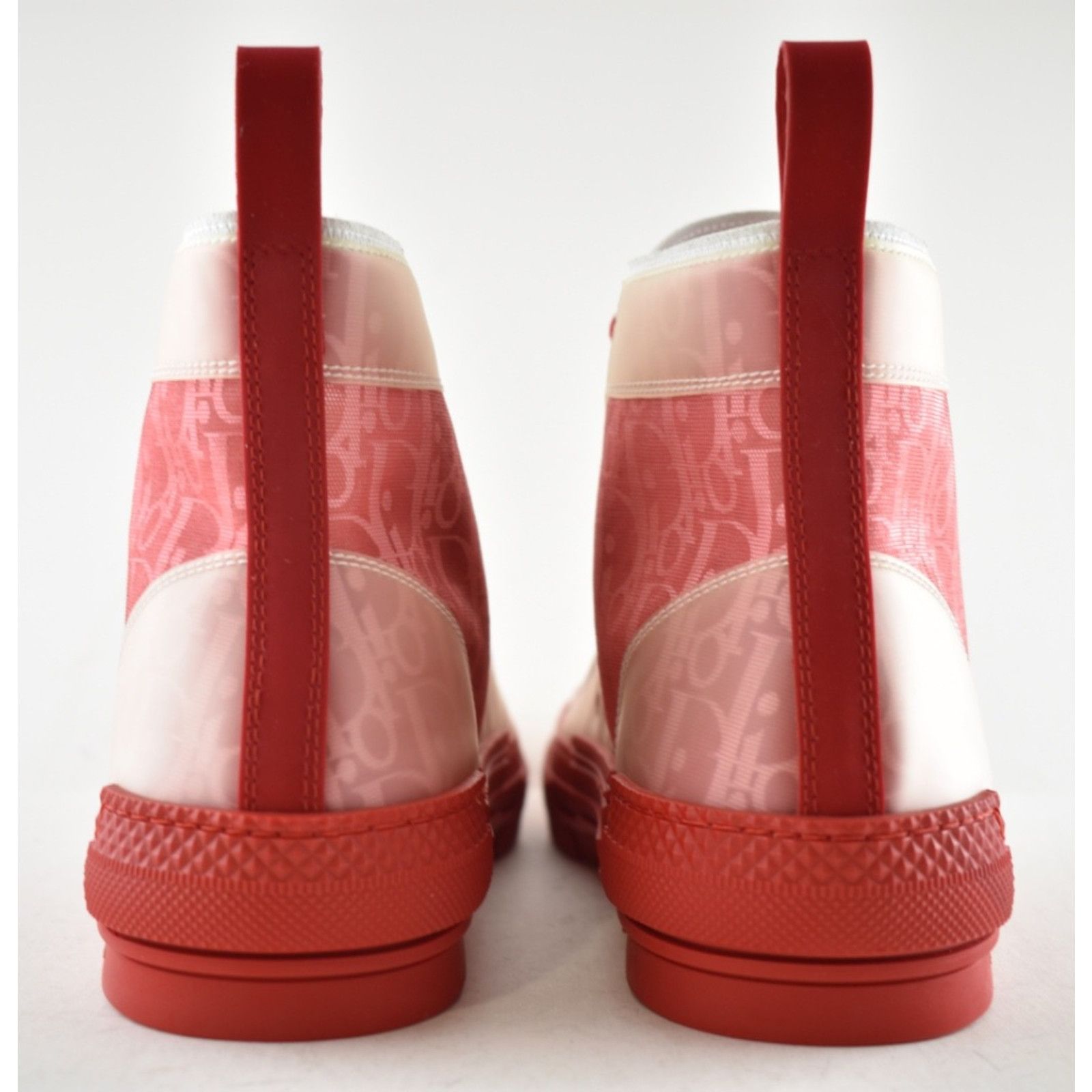 Dior Dior Mens B23 Red Oblique Transparent High Top Sneaker 44 11 Size US 11 / EU 44 - 10 Thumbnail