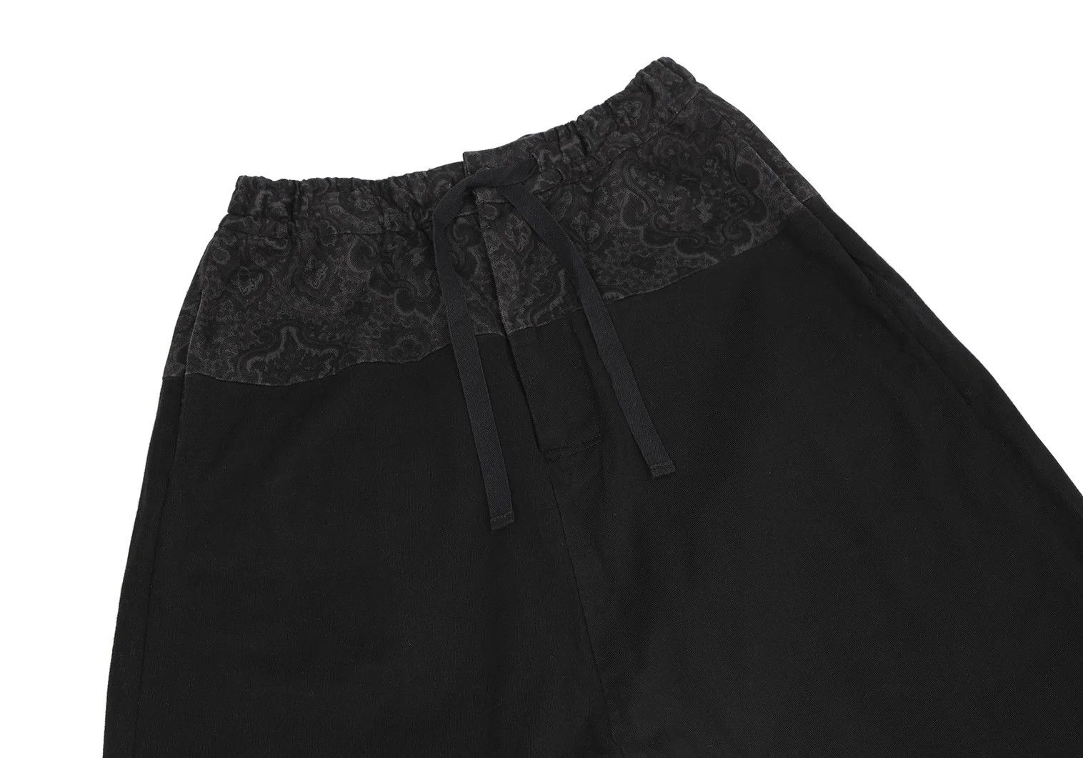 Yohji Yamamoto Damask Print Sarouel Pants in Black Size US 30 / EU 46 - 2 Thumbnail