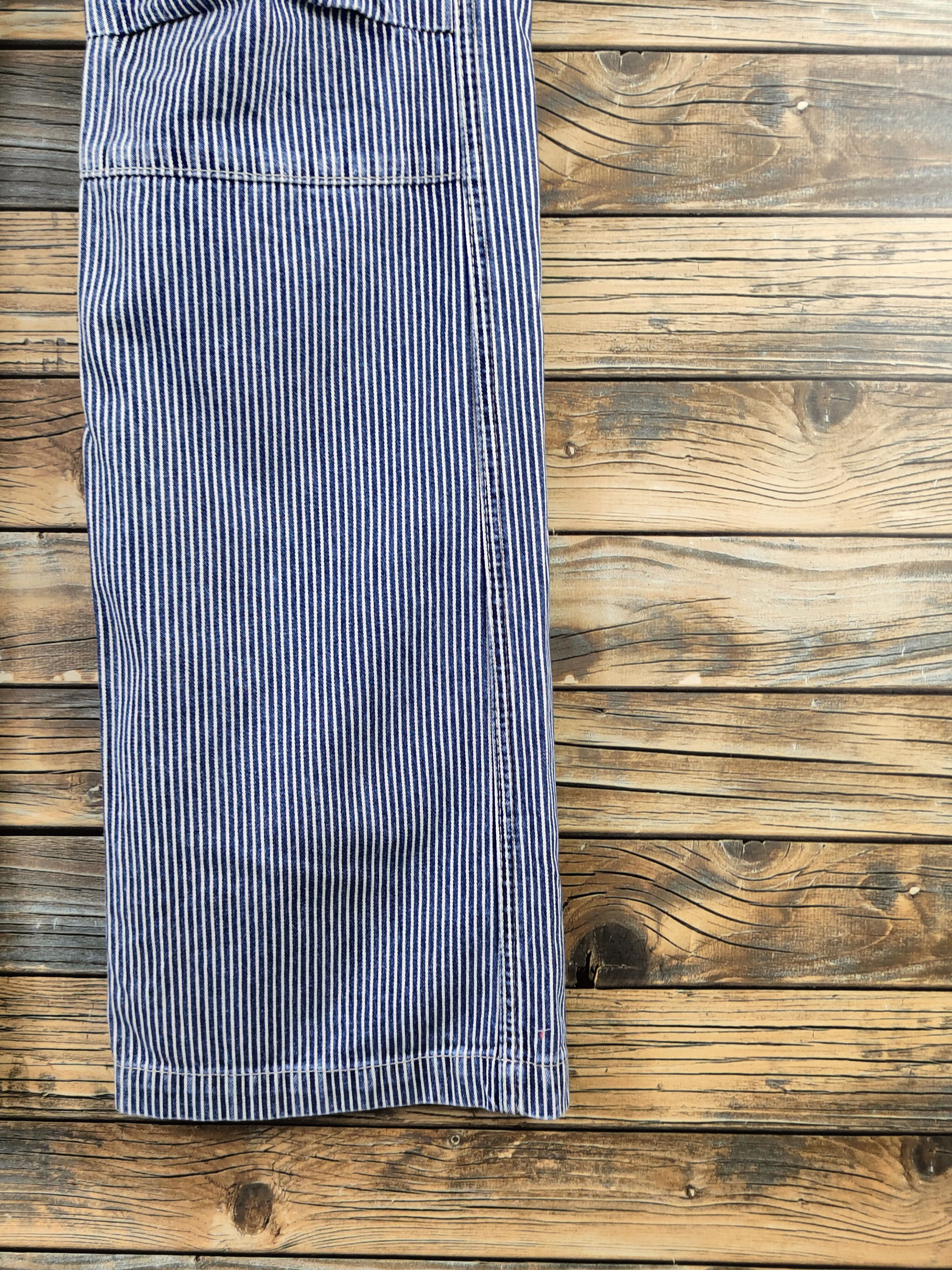 Japanese Brand DL Varosh Blue White Multipocket Cargo Pants #S2904 Size US 33 - 6 Thumbnail