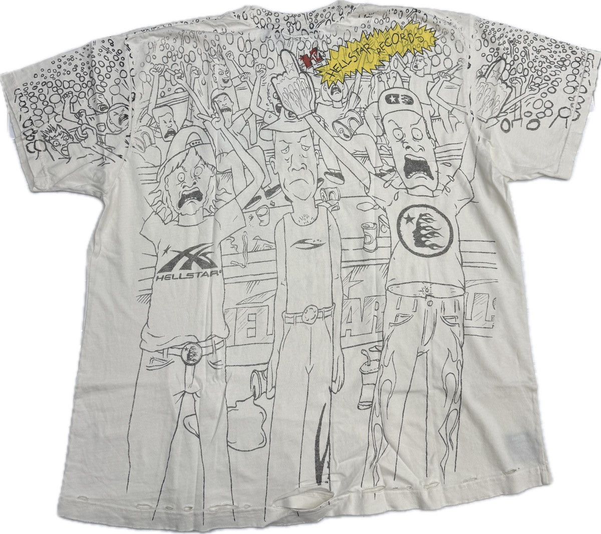 HELLSTAR Hellstar Beevus & Butthead T-shirt Size US XL / EU 56 / 4 - 3 Thumbnail