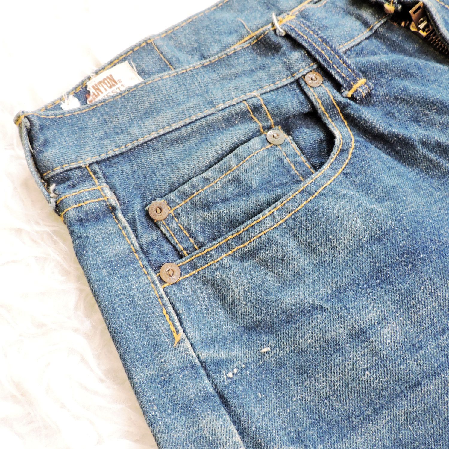 Japanese Brand CANTON X-WEST SAILOR LOT 1251T DENIM LONG PANTS Size US 31 - 10 Thumbnail