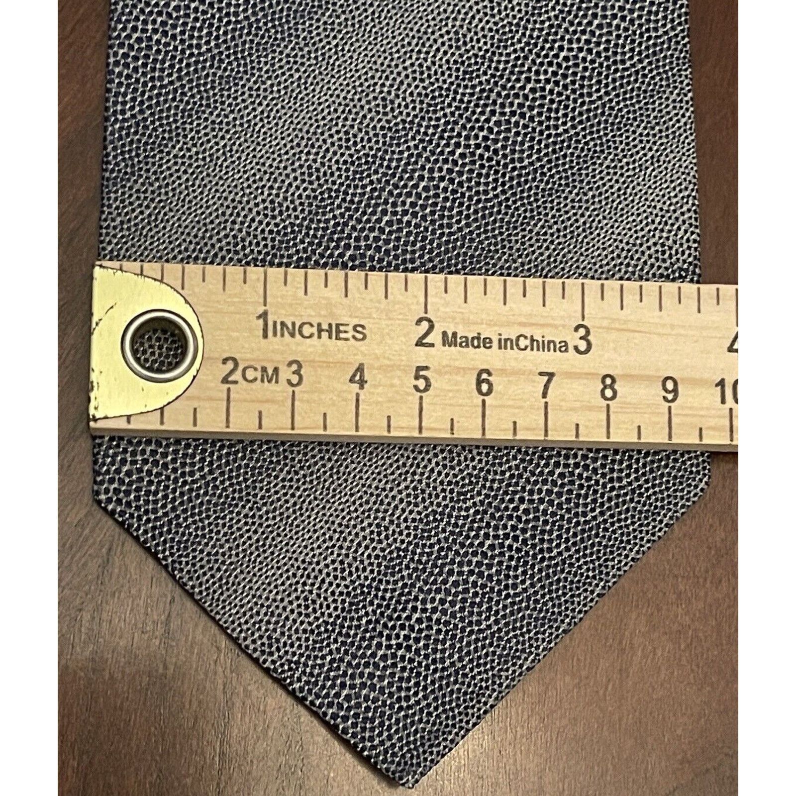 Kenneth Cole Kenneth Cole New York Blue Gray 100% Silk Made In Usa Size ONE SIZE - 4 Thumbnail