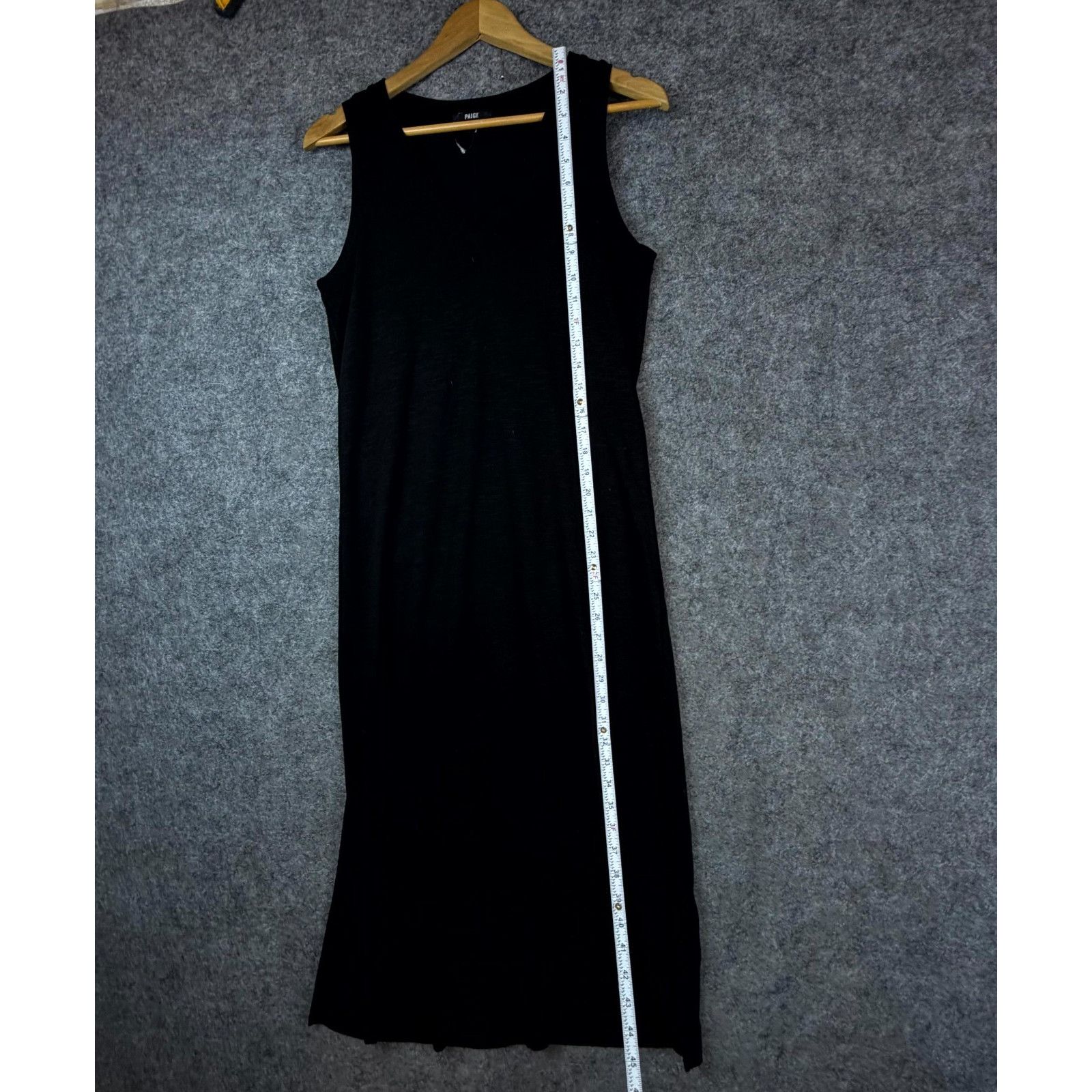 Paige Paige Sage Tank Dress Womens Small Black Stretch Side Slits Size S / US 4 / IT 40 - 4 Thumbnail