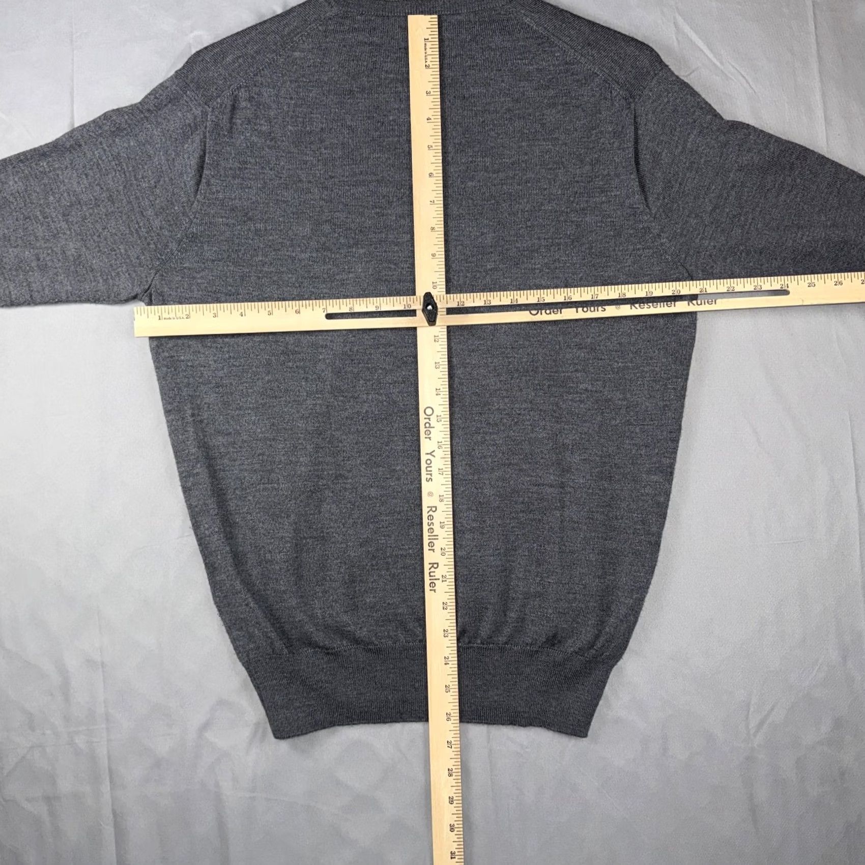 Peter Millar Peter Millar Sweater Mens M Gray Wool Silk Nylon V-Neck Knit Pullover Size US M / EU 48-50 / 2 - 6 Thumbnail