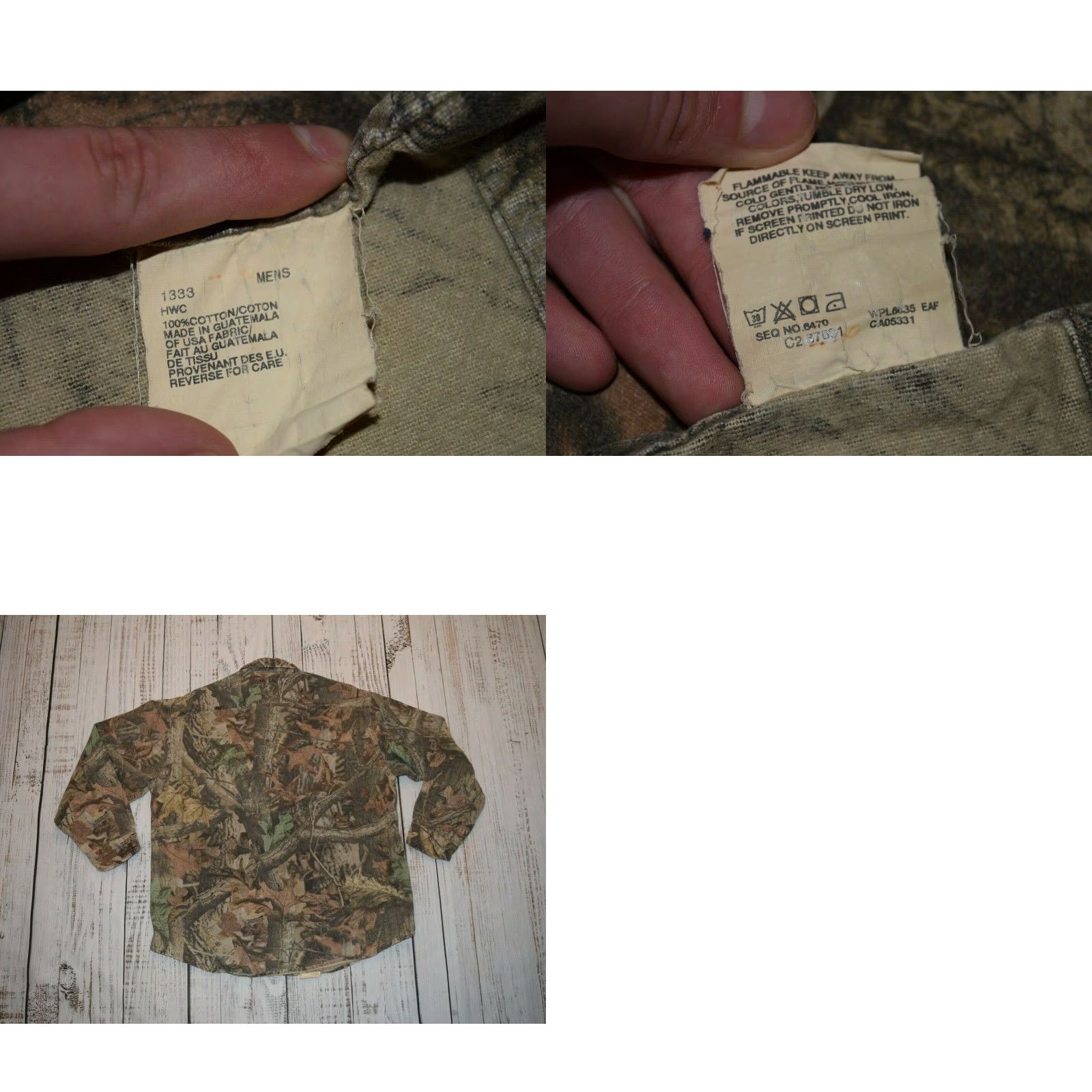 Vintage VINTAGE Woolrich Camouflage ChamOis Shirt Advantage Timbe CAMOUFLAGE Size L Large FADED Shirt Mens Size US L / EU 52-54 / 3 - 8 Thumbnail