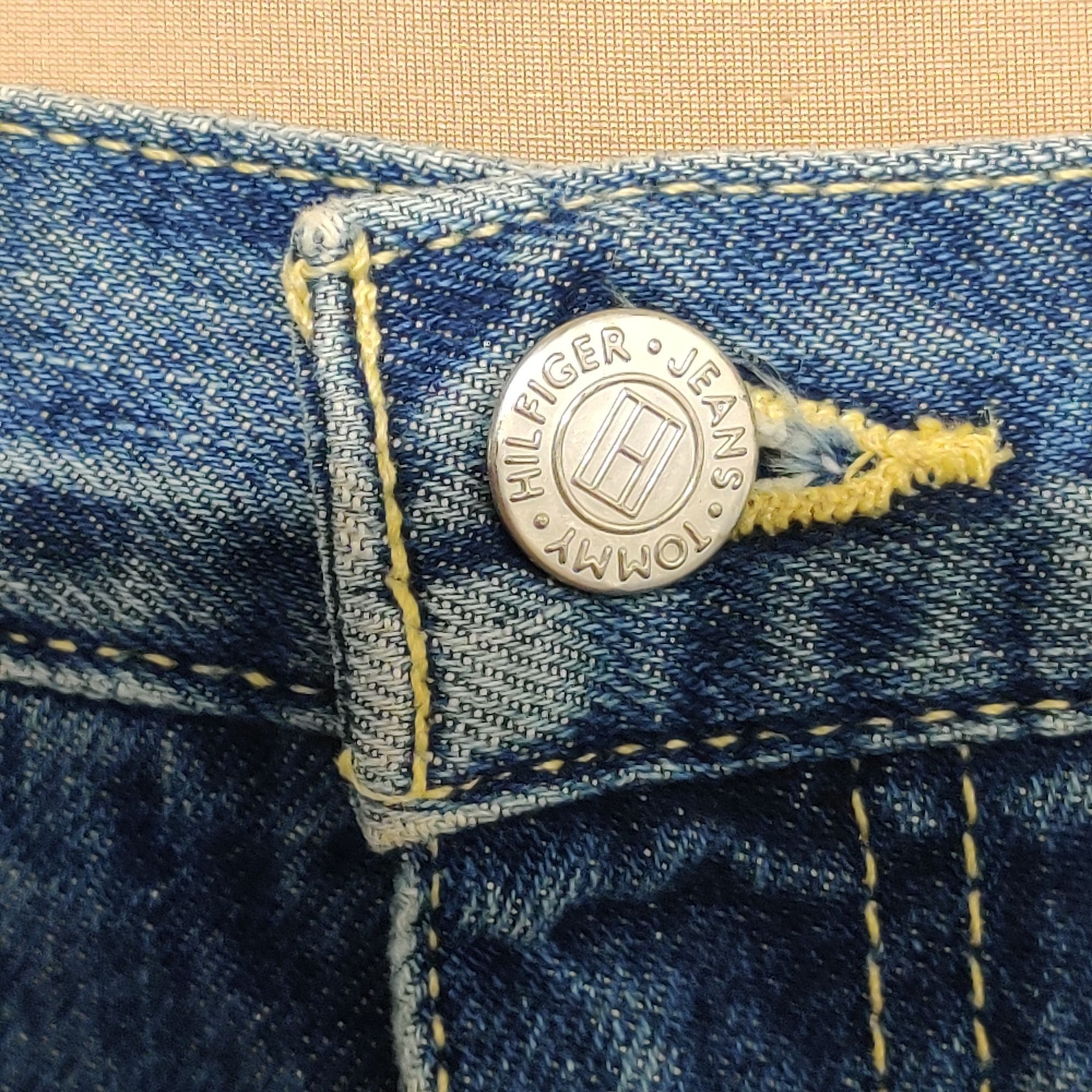Tommy Jeans Vintage Womens Tommy Jeans Juniors Straight Leg High Rise De Size 31" - 9 Thumbnail