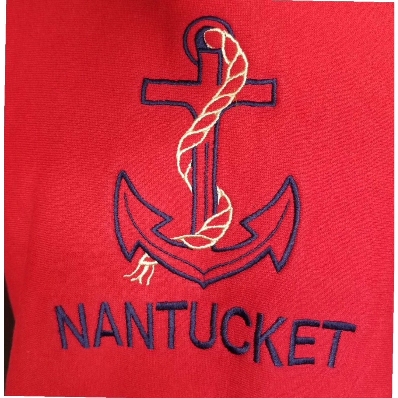 Champion VINTAGE Champion Nantucket Red Sweatshirt Reverse Weave Embroidered Adult Large Red Size US L / EU 52-54 / 3 - 2 Thumbnail