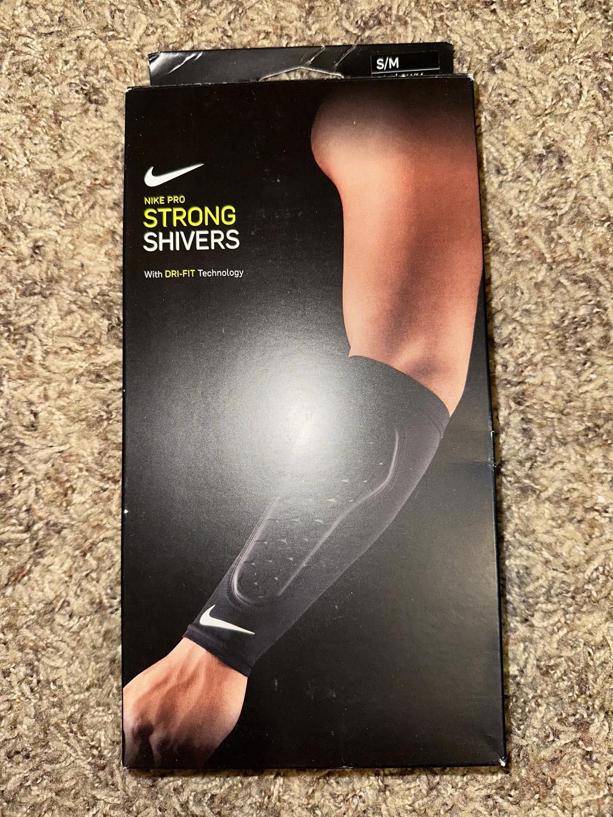 Nike Nike Pro Strong Forearm Shivers Sports Sleeve Black Size ONE SIZE - 1 Thumbnail