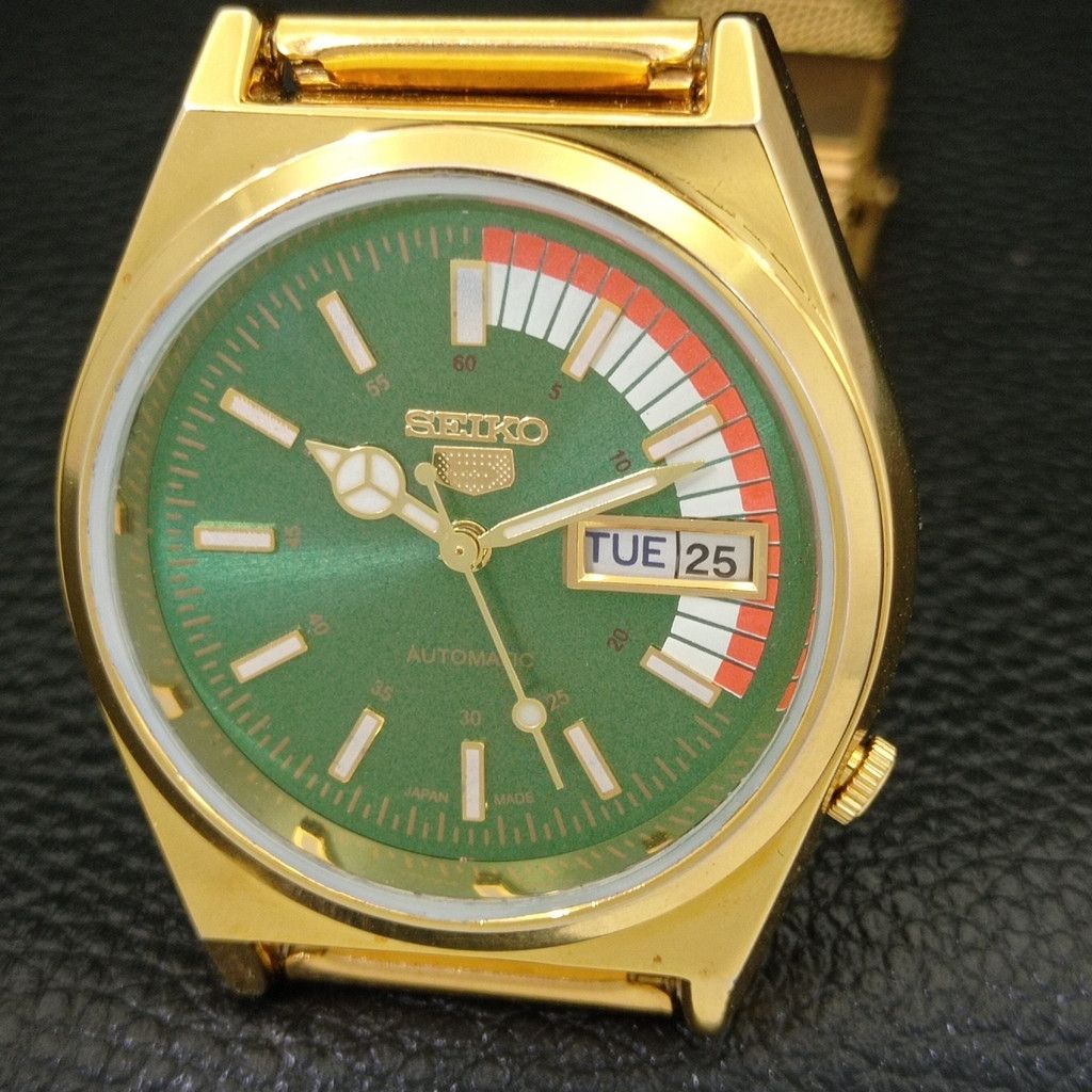 Seiko REFURBISHED VINTAGE SEIKO 5 AUTO JAPAN MENS WATCH a440683 Size 38 - 3 Thumbnail
