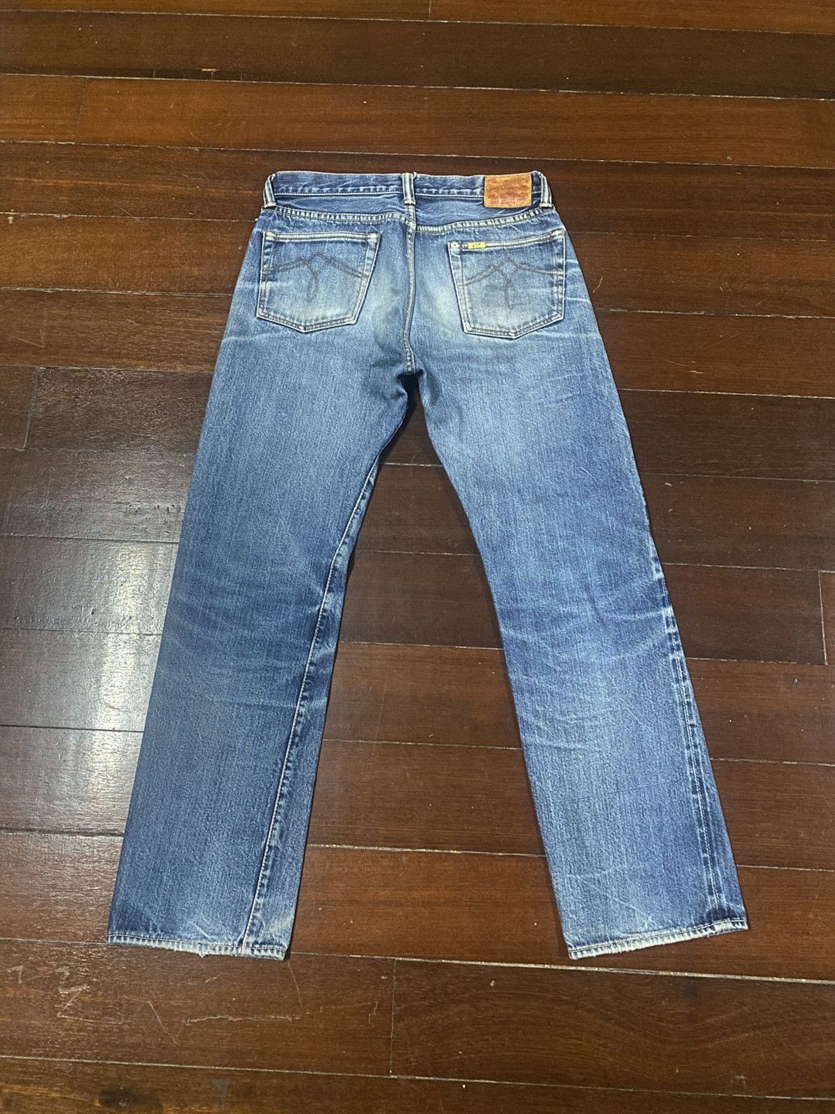 Warehouse vintage GLEEM CLOTHING japanes brand selvedge mud wash faded Size US 32 / EU 48 - 9 Thumbnail