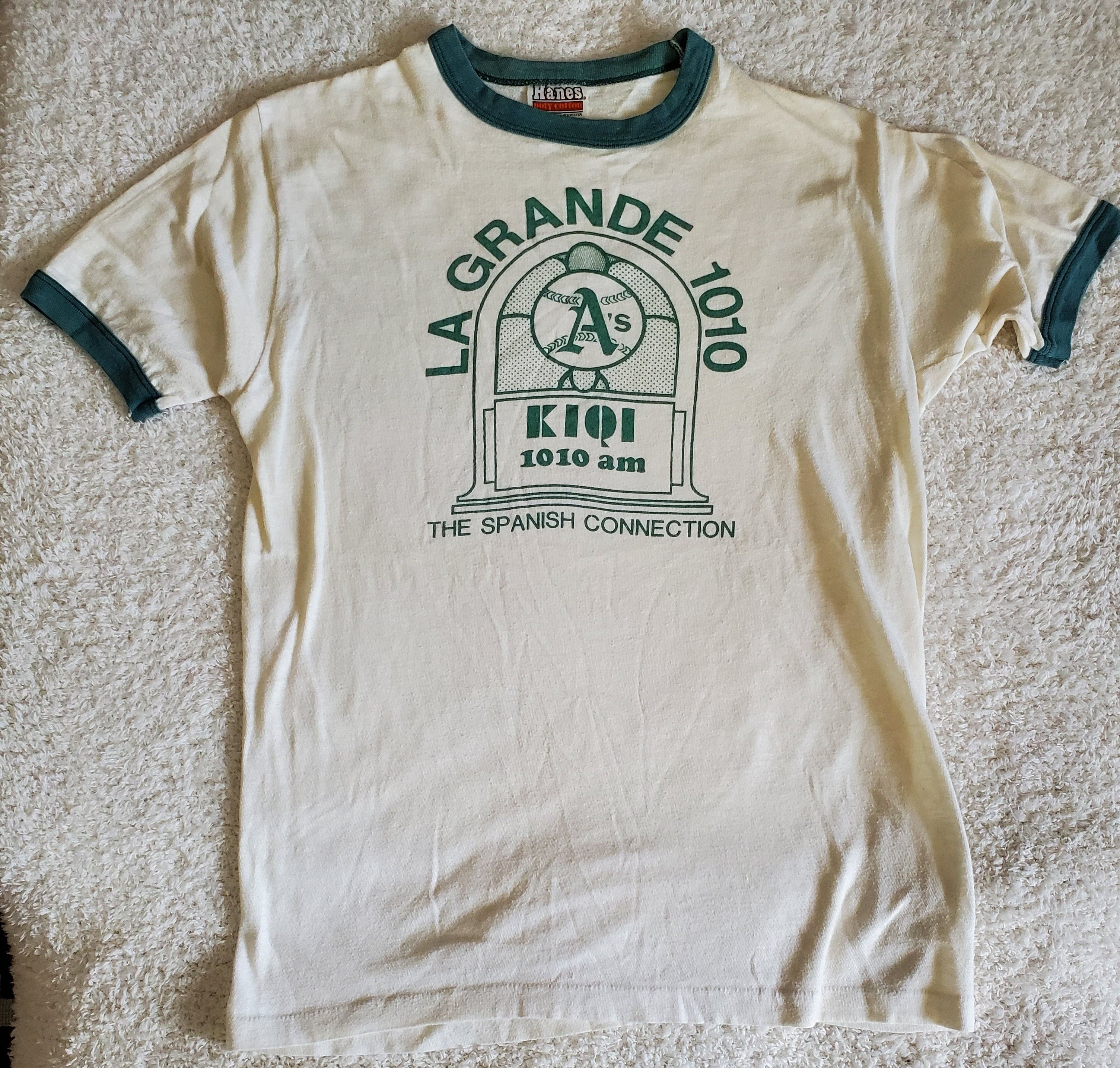Vintage Oakland As radio AM1010 the spanish connections mlb 80s Size US M / EU 48-50 / 2 - 1 Thumbnail
