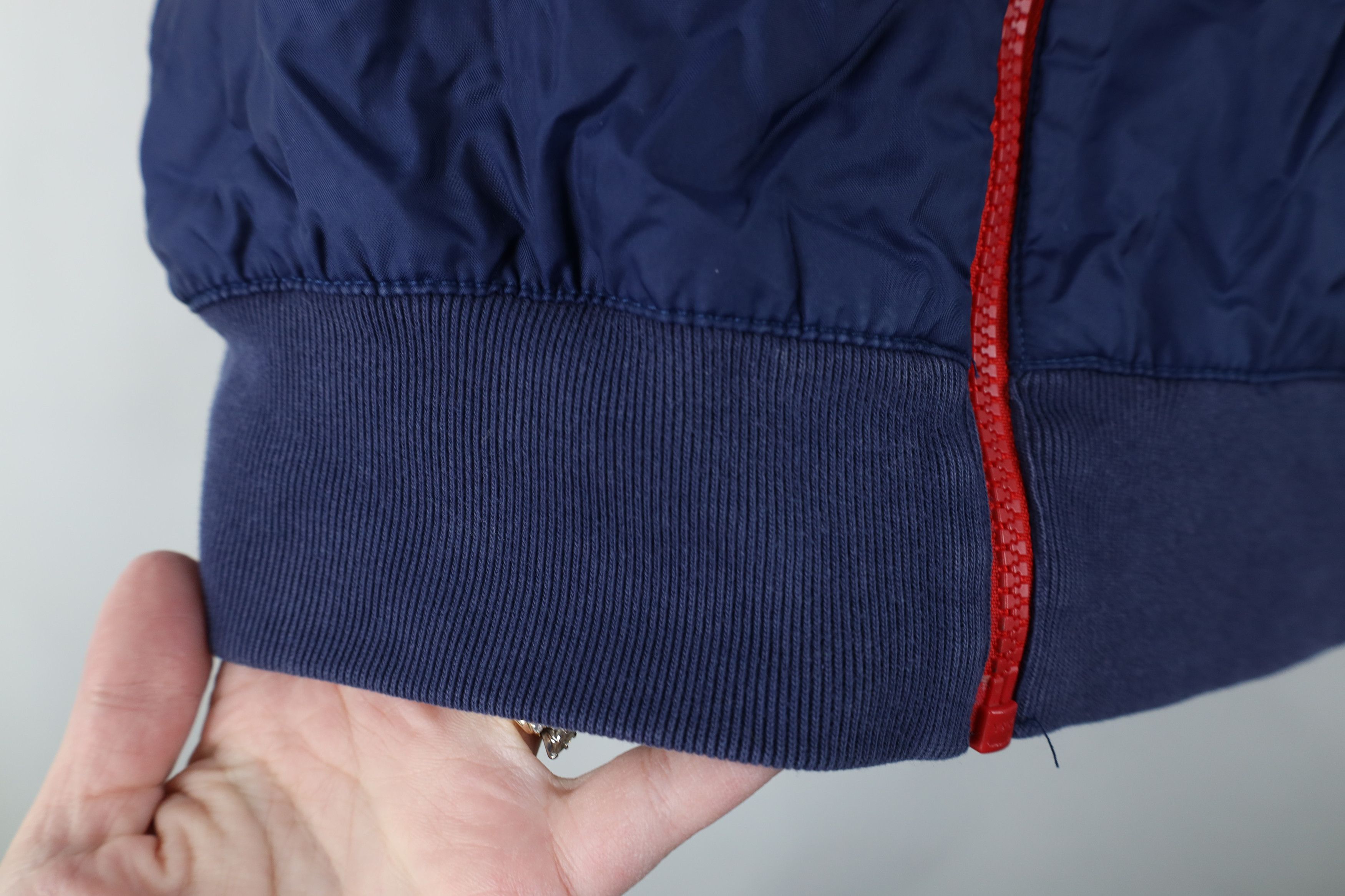 Nike Nike Block Hooded Windrunner Windbreaker Jacket Red Blue Size US L / EU 52-54 / 3 - 7 Thumbnail