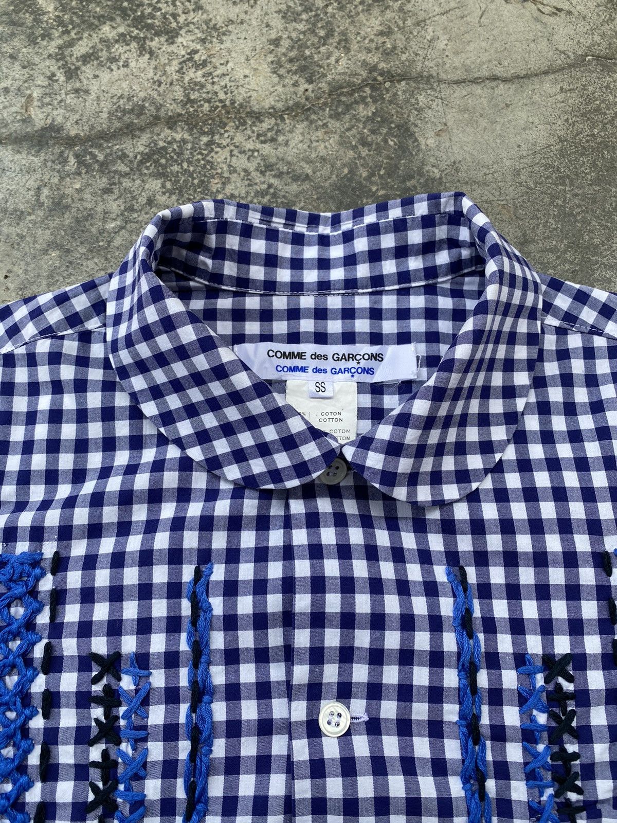 Comme des Garcons Vintage 90s Comme Des Garcons Gingham Rare Button Ups Size S / US 4 / IT 40 - 4 Thumbnail