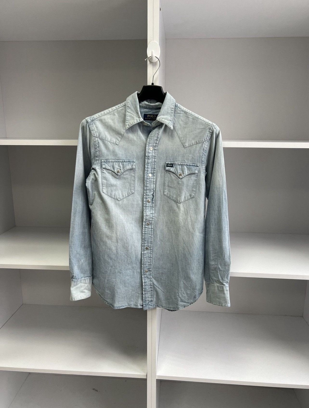 Polo Ralph Lauren Polo Ralph Lauren Wild West Show Indian Head Denim Shirt Size US XS / EU 42 / 0 - 2 Thumbnail