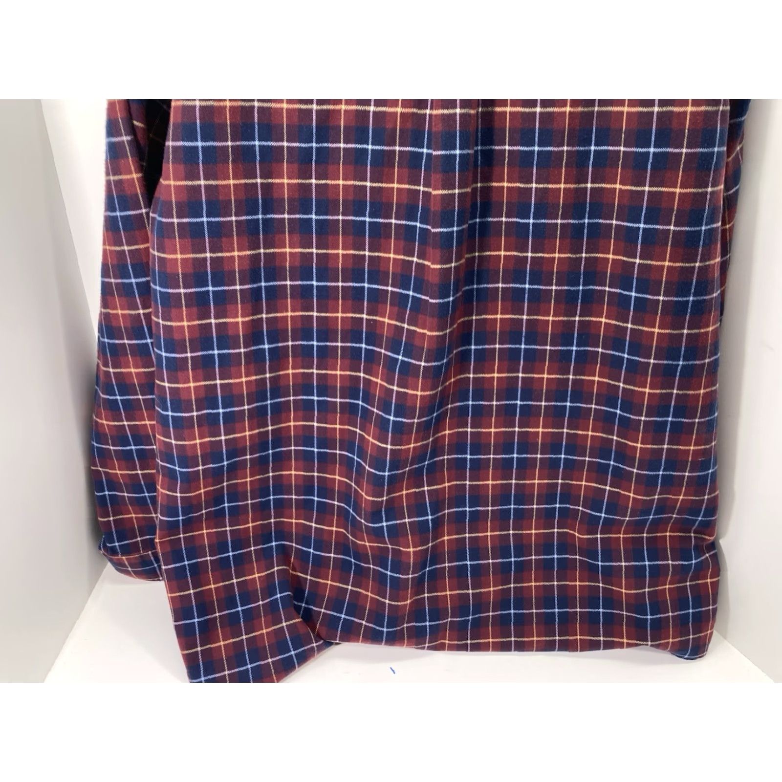 Vintage LL Bean Flannel Shirt Men XL Tall Blue Plaid Button Long Sleeve Cotton Shirt Size US XL / EU 56 / 4 - 7 Thumbnail