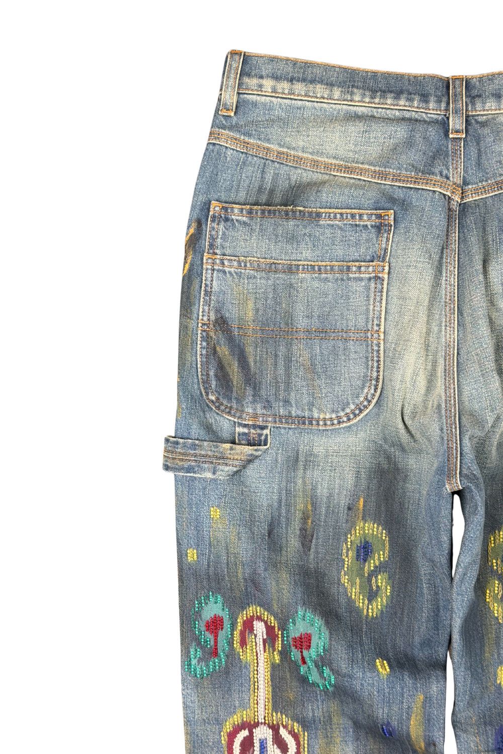 Ralph Lauren Purple Label Ralph Lauren Purple Label Hand-Beaded Artisanal Denim Size 28" / US 6 / IT 42 - 11 Thumbnail
