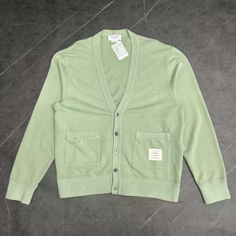 Thom Browne Thom browne Matcha green cardigan jacket 2504-Nextarrow Size US L / EU 52-54 / 3 - 1 Thumbnail