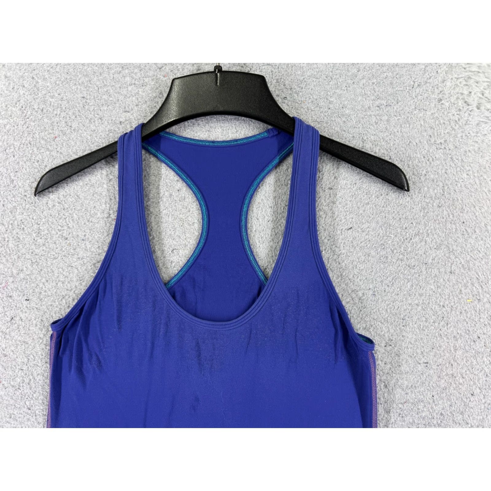 Lululemon Lululemon Shirt Women 4 Blue Cool Racerback Luon - Tank Top, Sleeveless, Jersey Knit, Regular Size 4, Casual Workwear, Activewear, 90s? Wait. Size S / US 4 / IT 40 - 4 Thumbnail