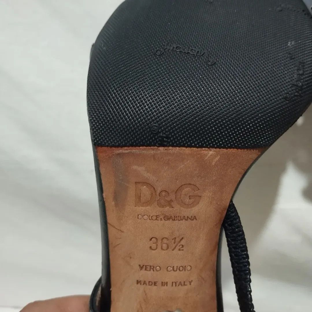 Dolce & Gabbana Dolce & Gabbana Black Chain Heels Size US 6.5 / IT 36.5 - 9 Thumbnail