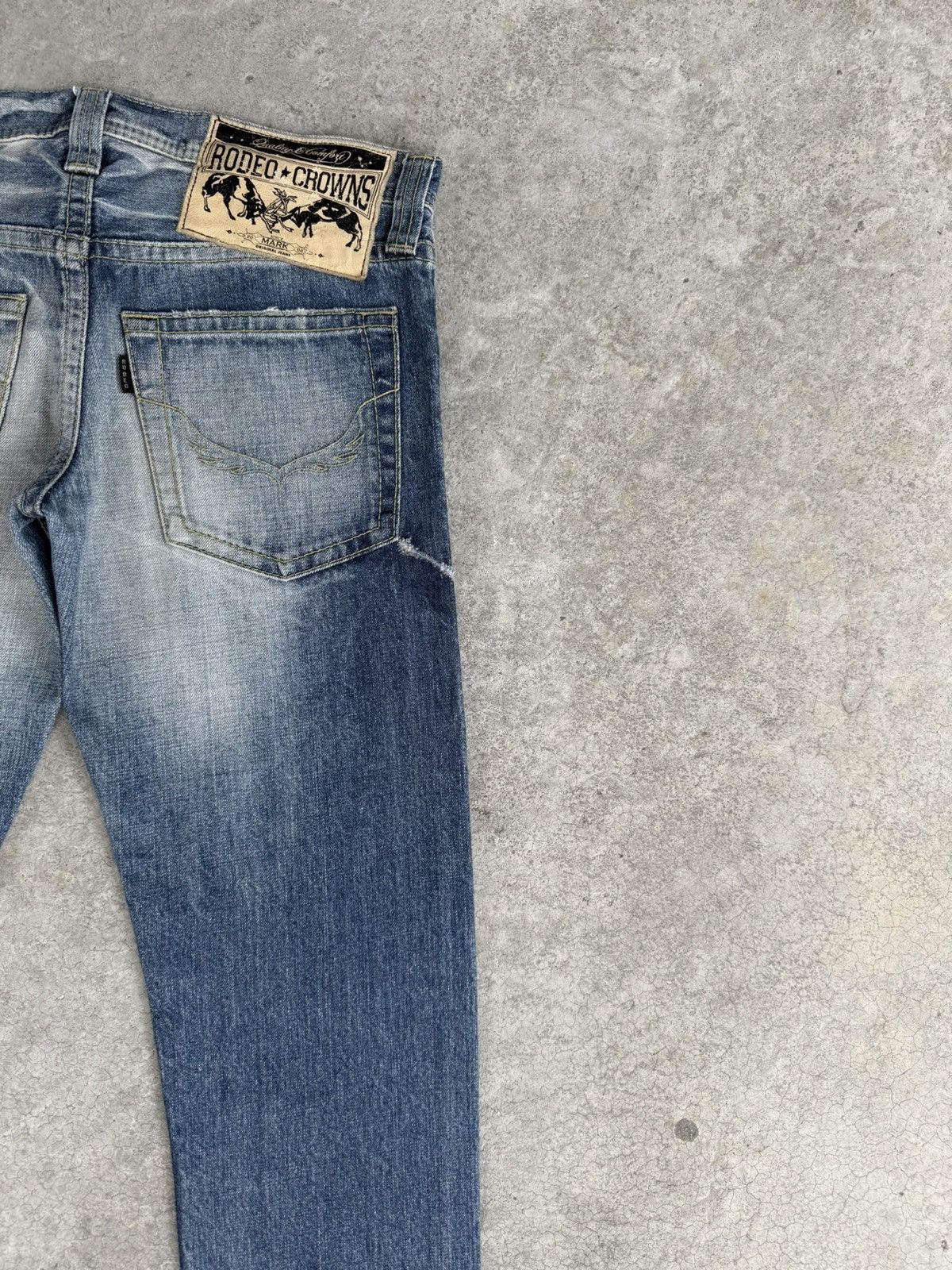 If Six Was Nine Japanese Rodeo Crowns Flared Jeans Distressed Size US 32 / EU 48 - 10 Thumbnail