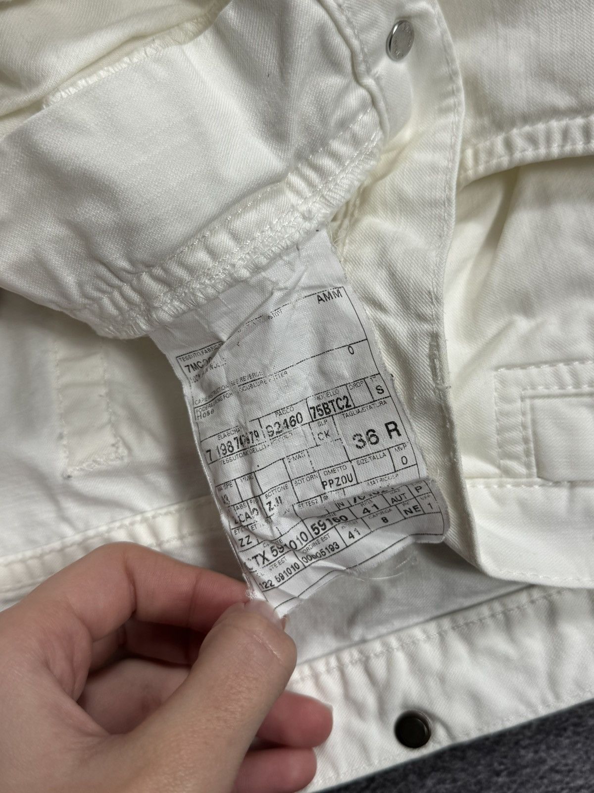 Ermenegildo Zegna Zegna White Denim-Style Trousers Size US 36 / EU 52 - 7 Thumbnail