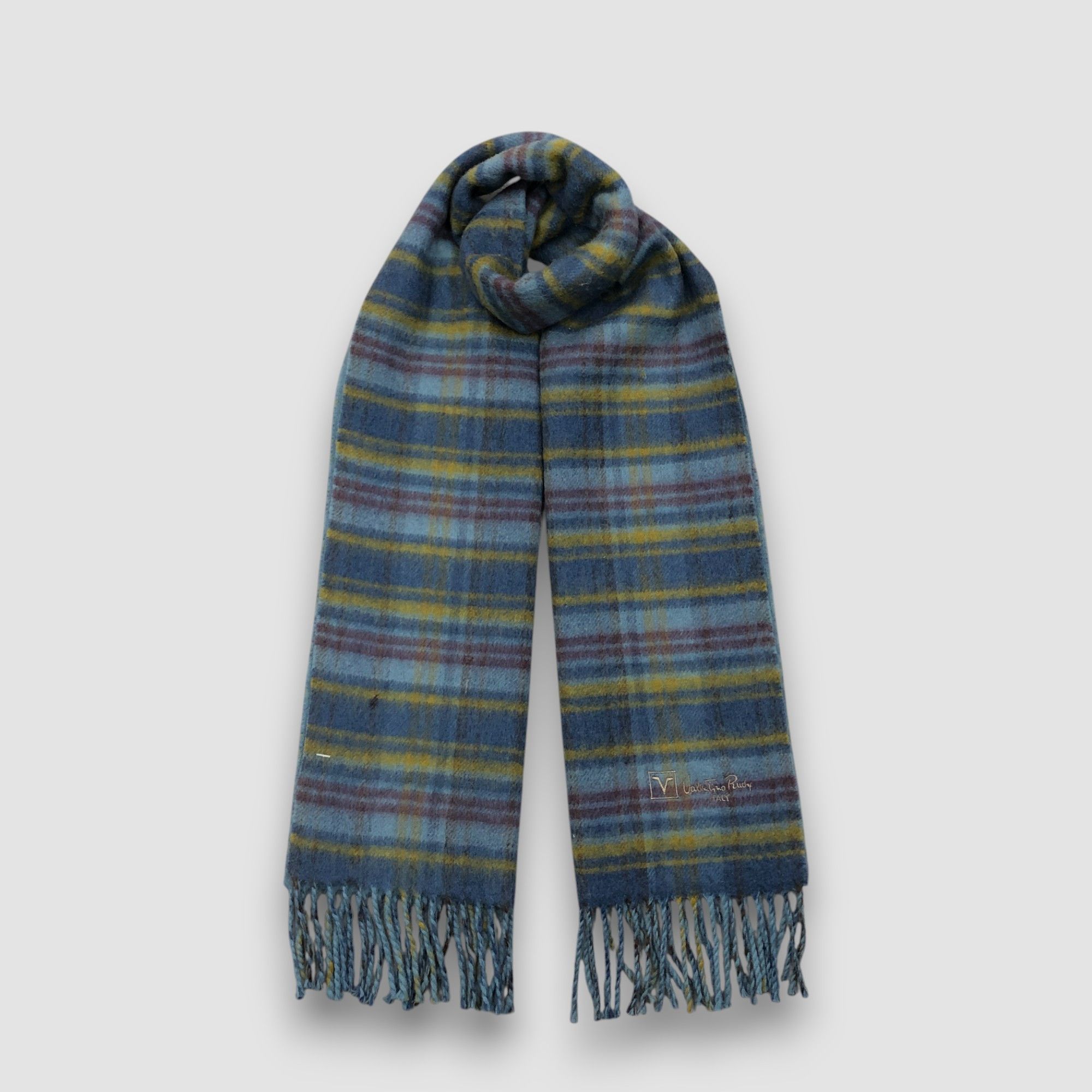 Japanese Brand Vintage Valentino Rudy Scarf Muffler Wool Cashmere Scarves Size ONE SIZE - 1 Thumbnail