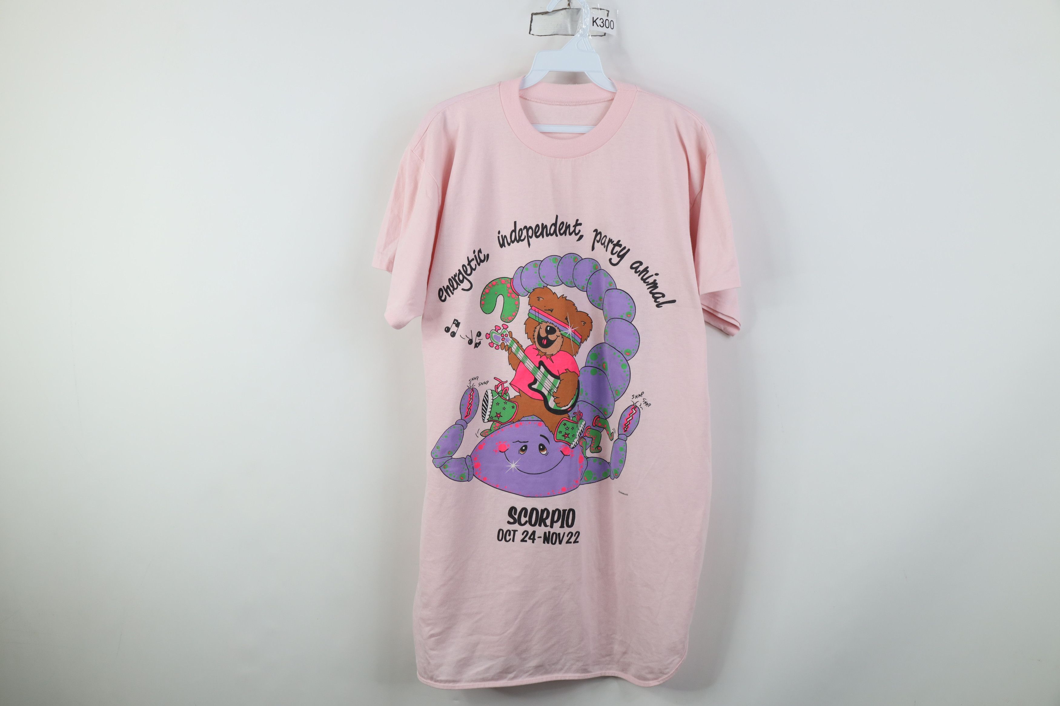 Vintage Vintage 90s Streetwear Astrology Sign Night Sleep T-Shirt Size ONE SIZE - 1 Thumbnail