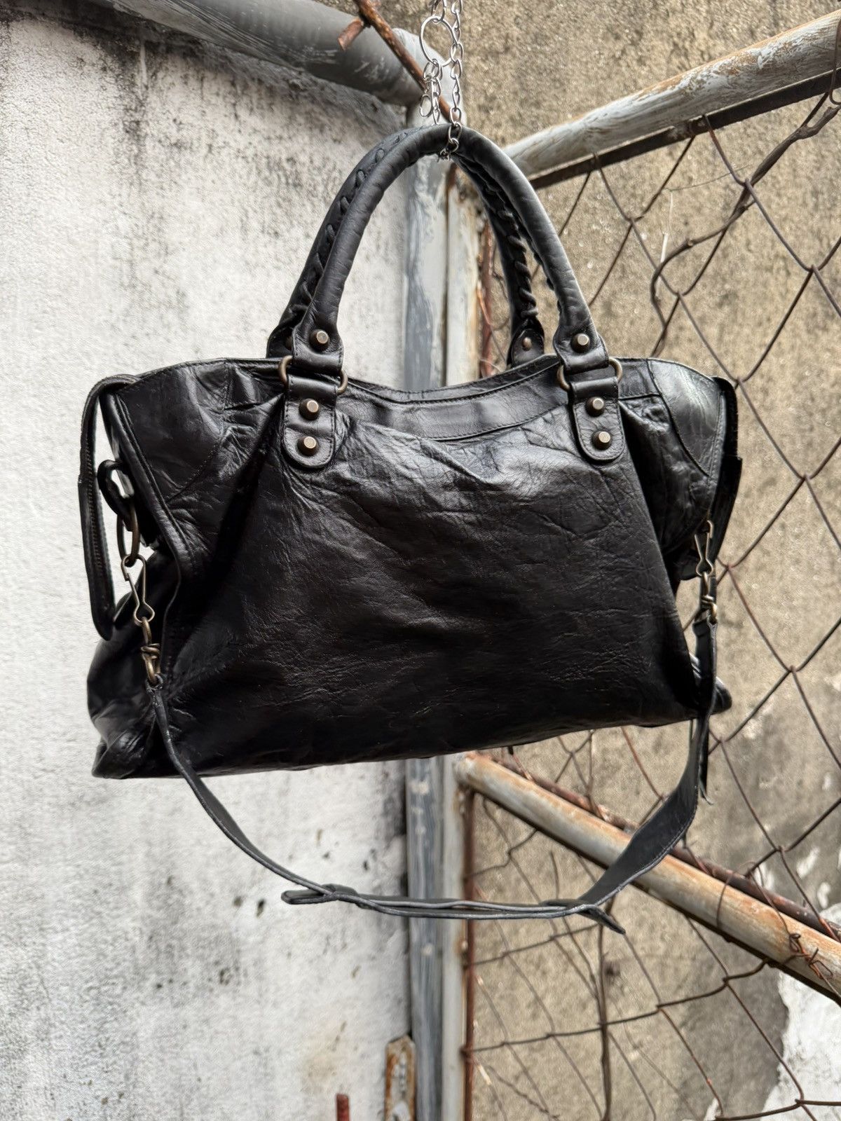 Balenciaga Balenciaga - 2000’s - Classic Motorcycle Le City Bag Black Size ONE SIZE - 2 Thumbnail