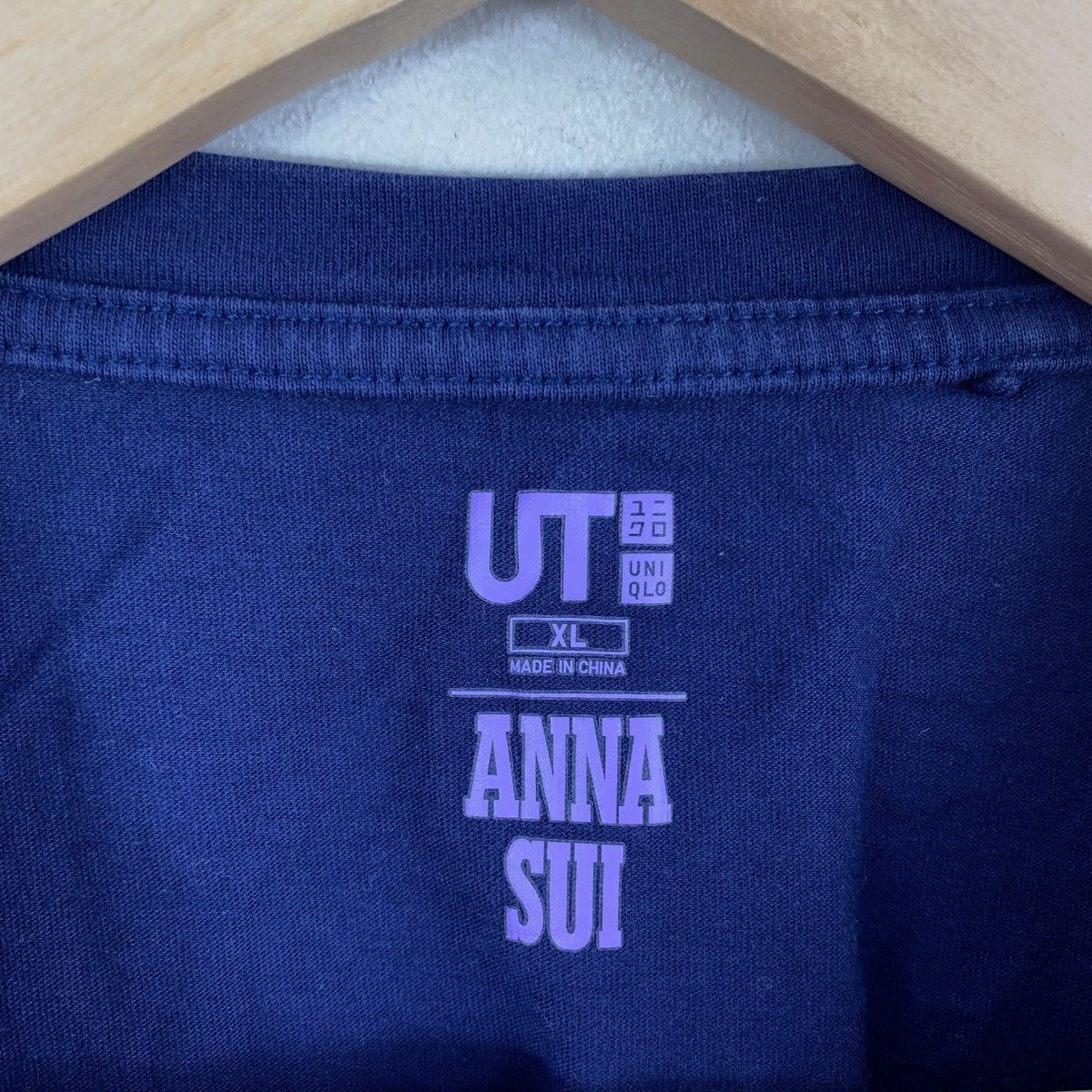 Anna Sui ANNA SUI PAISLEY Plain Oversize By Uniqlo Tshirt Size XL / US 12-14 / IT 48-50 - 4 Thumbnail