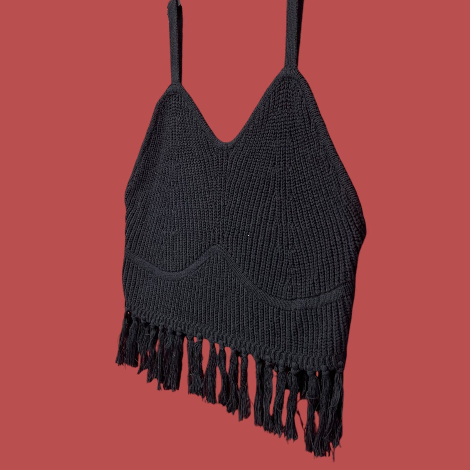 Other Wild Fable - Women's Knitted Tank Top Camisole - Black - XXL Size XXL / US 16-18 / IT 52-54 - 14 Thumbnail