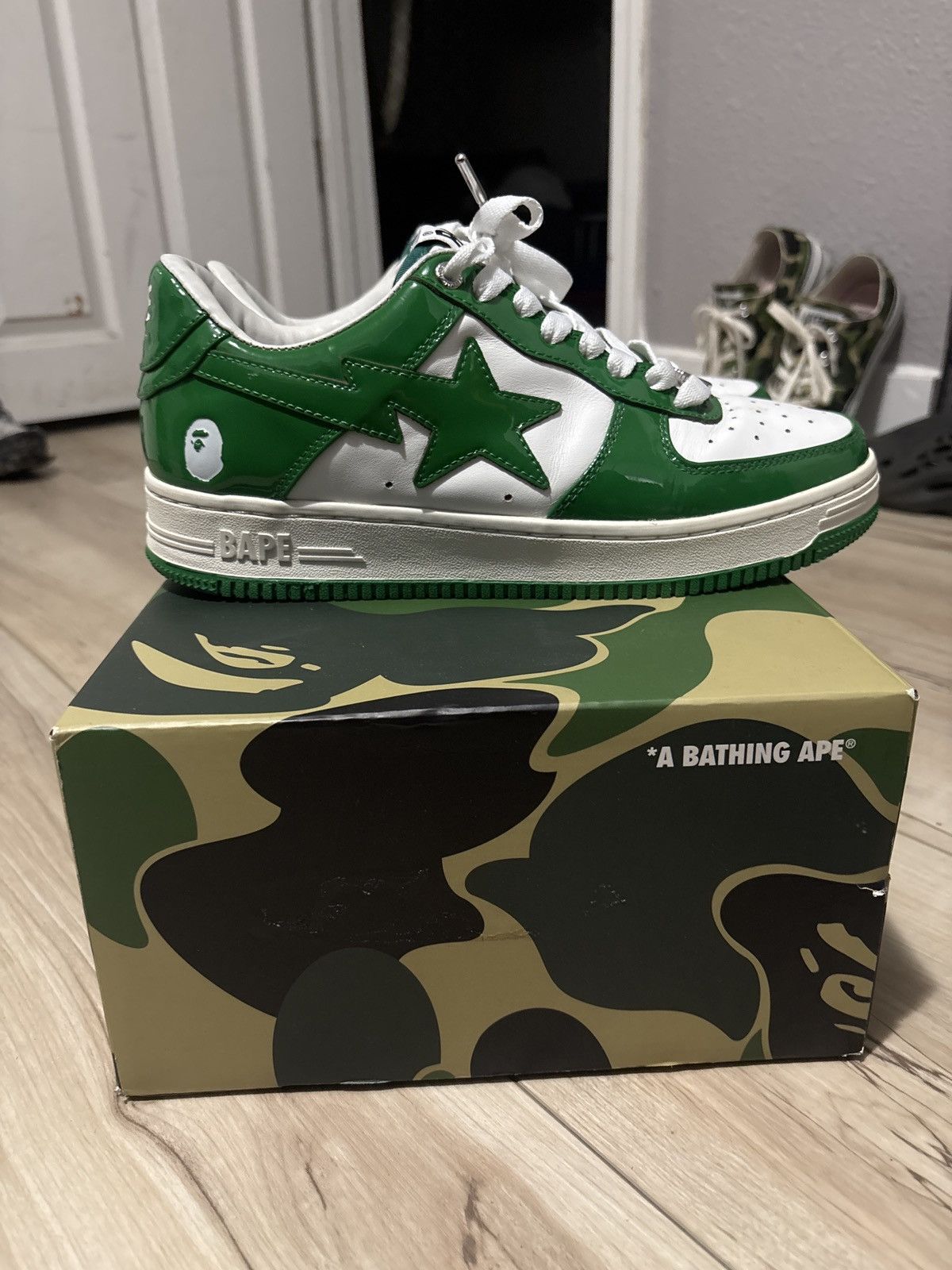 Bape GREEN BAPESTAS 2021 Size US 9 / EU 42 - 3 Thumbnail