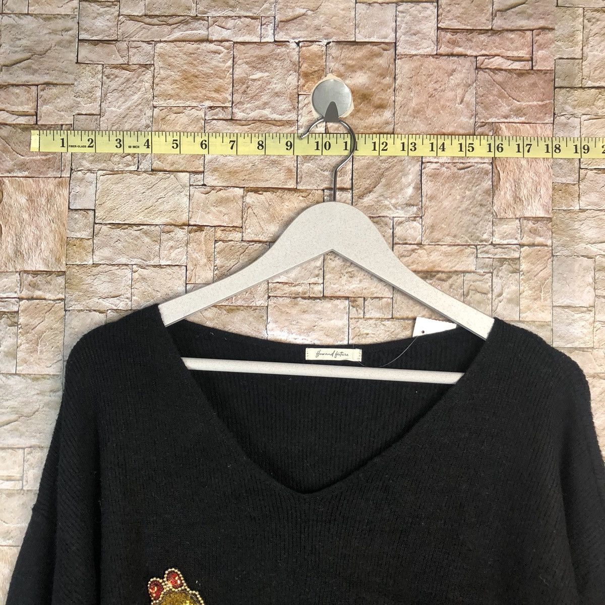 Homespun Knitwear Japanese Brand vintage Black Knitwear #A927 Size M / US 6-8 / IT 42-44 - 4 Thumbnail