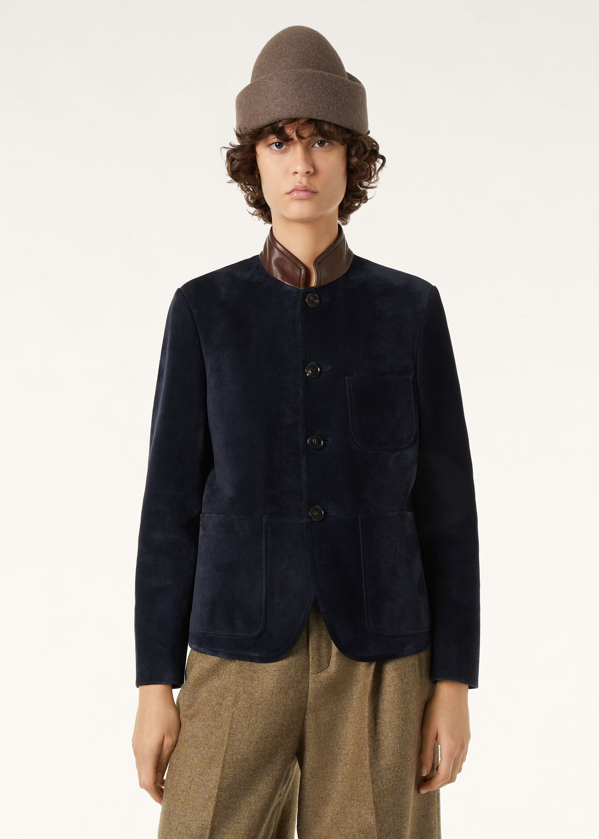 Loro Piana os11x0426 FAQ6062 Spagna Mini Jacket in Blue Navy Size L / US 10 / IT 46 - 6 Thumbnail