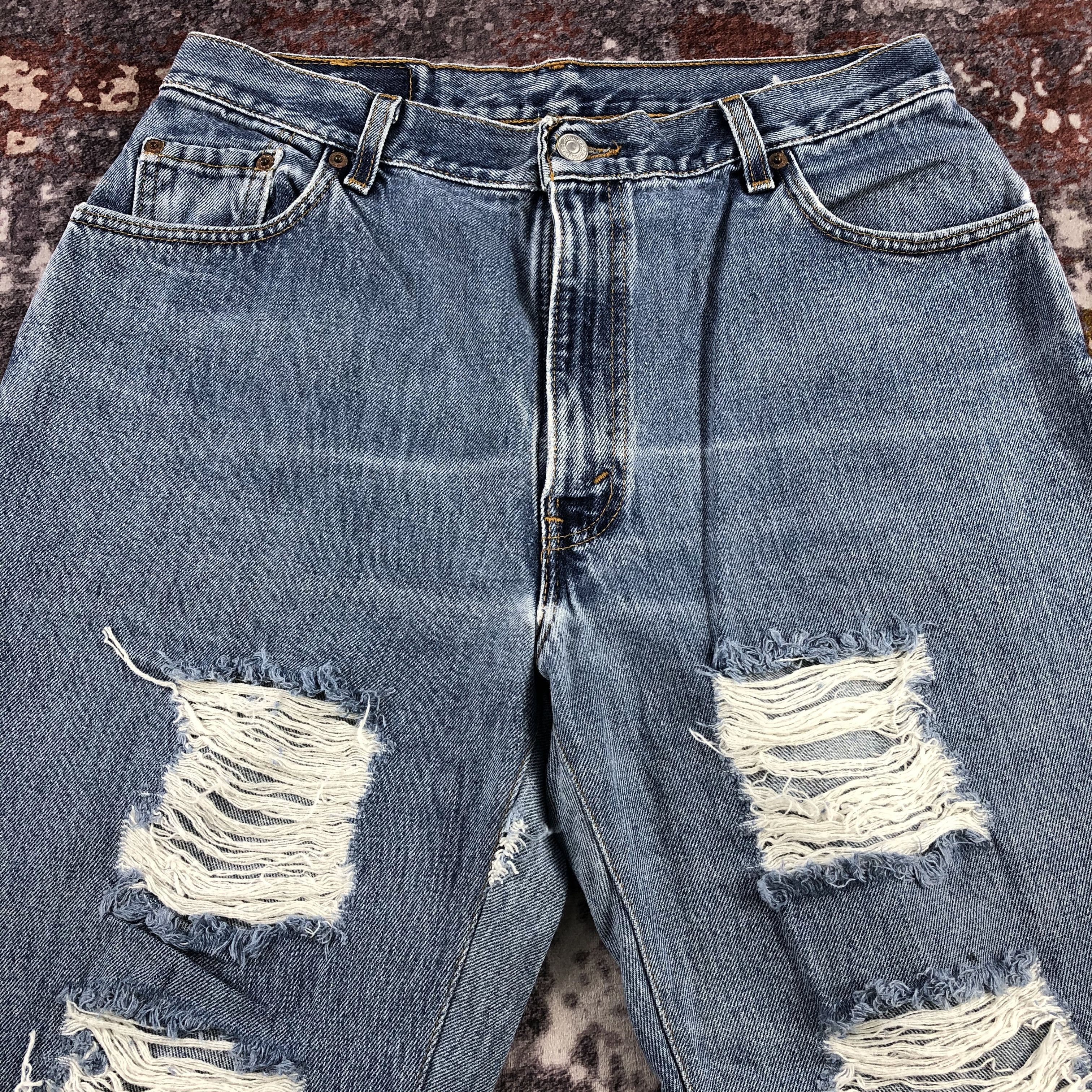 Levi's × Vintage 90s Vintage Blue Wash Levis 550 Jeans-JM2741 Size US 32 / EU 48 - 3 Thumbnail