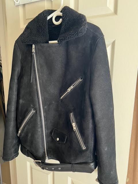 Allsaints Shearling wool biker jacket Size US M / EU 48-50 / 2 - 3 Thumbnail