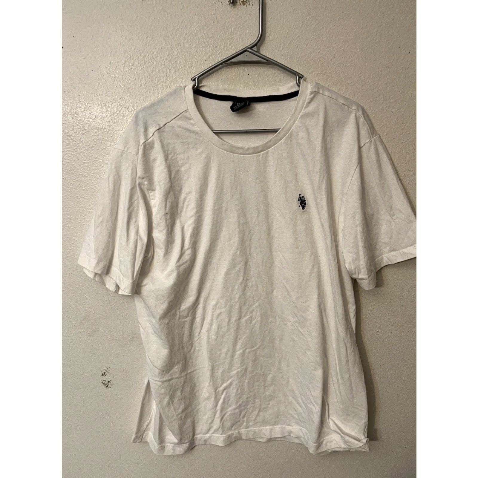 Polo Ralph Lauren US Polo Assn. T-Shirt Crew Neck White Cotton Logo S/S Polo Ralph Lauren Men XL Room Tee Mens Size US XL / EU 56 / 4 - 2 Thumbnail