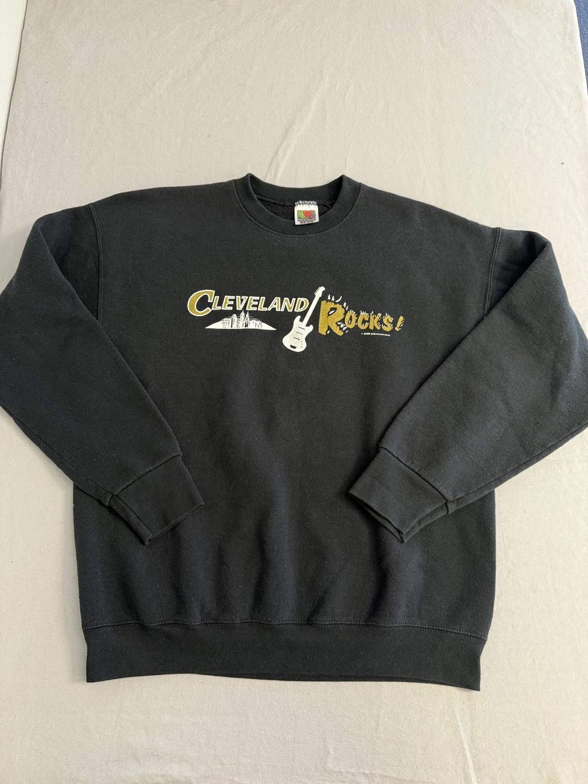 Fruit Of The Loom Vintage Cleveland Rocks Crewneck 2000 Ohio Rock n Roll L Size US L / EU 52-54 / 3 - 1 Thumbnail