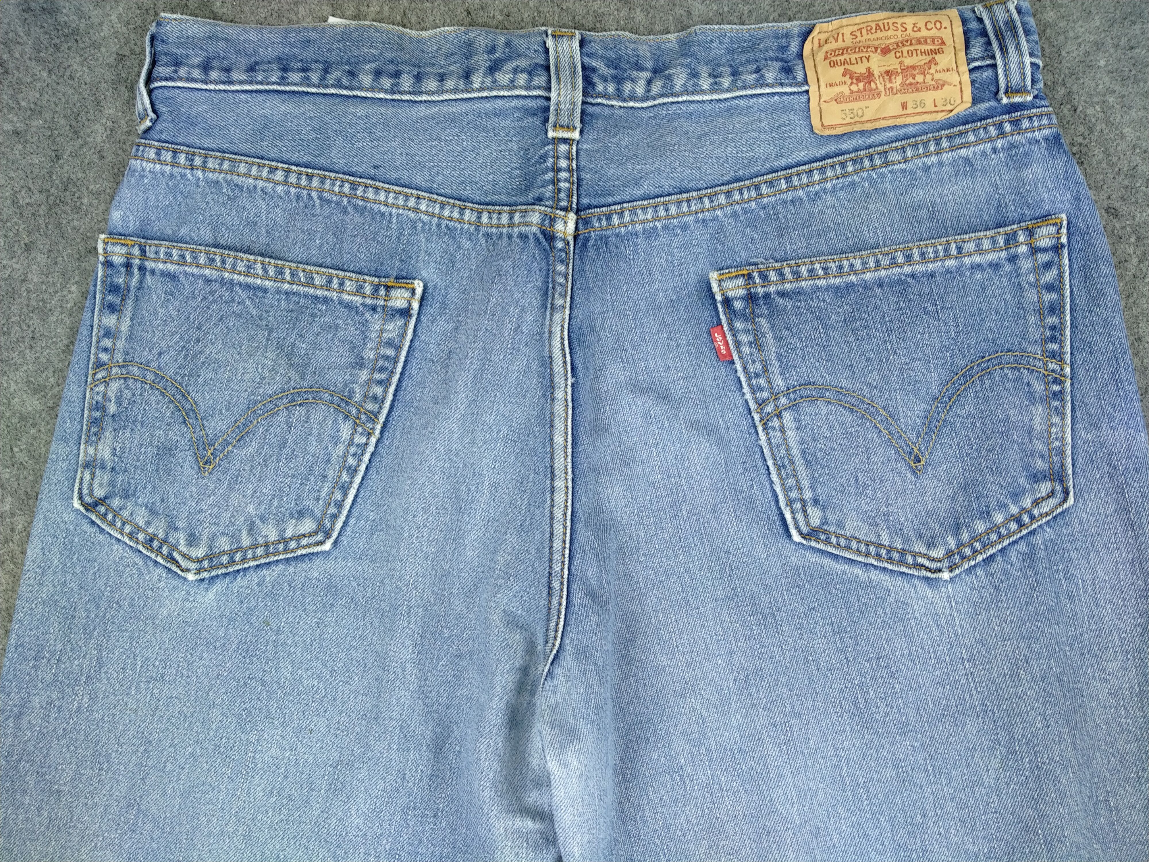 Levi's Faded Blue Vintage Levi's 550 Relaxed Fit Denim 37x30 JN606 Size US 37 - 4 Thumbnail