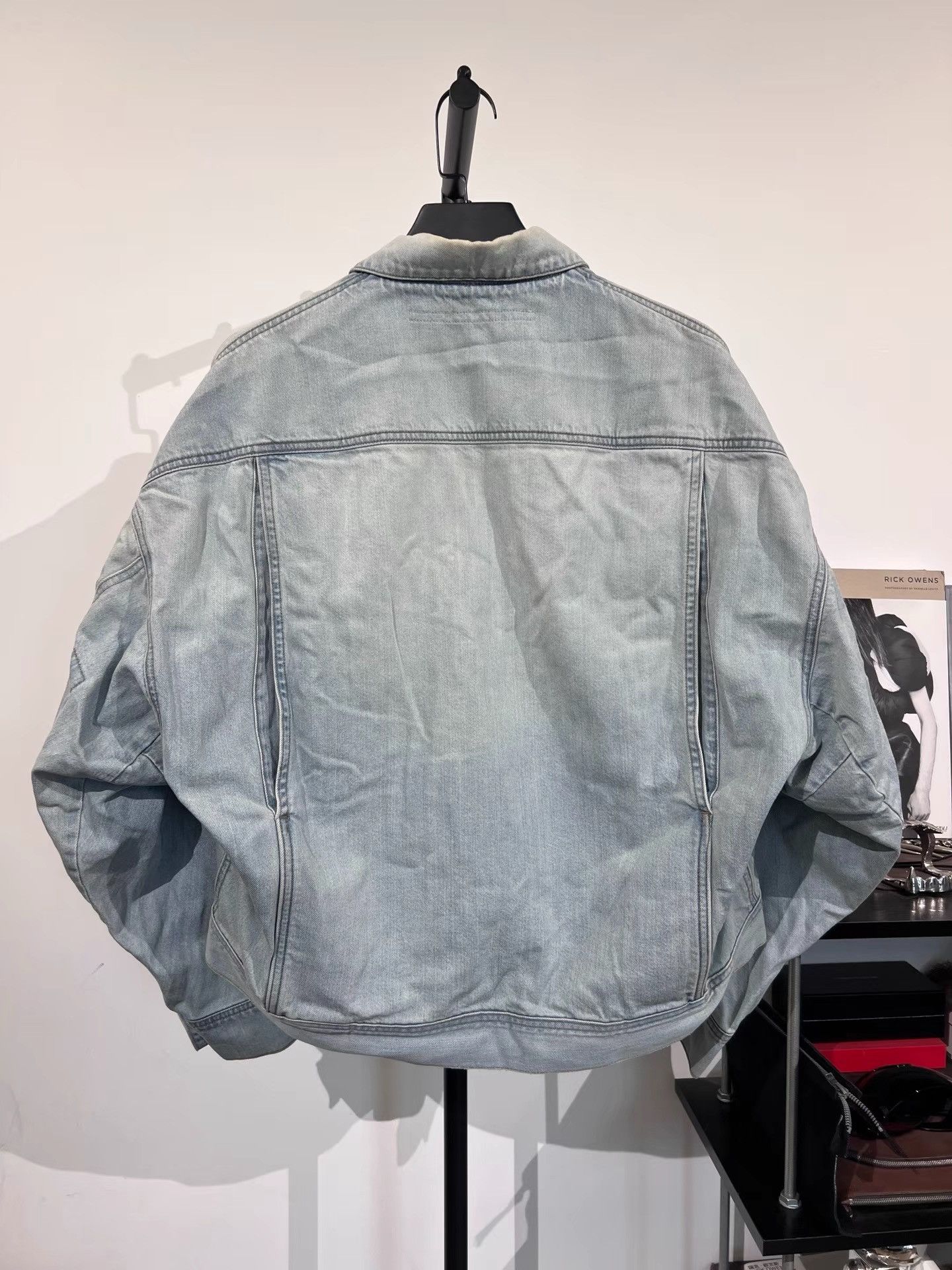 Julius Julius_7 Oversized Washed Vintage Denim Jacket K35 Size US M / EU 48-50 / 2 - 2 Thumbnail