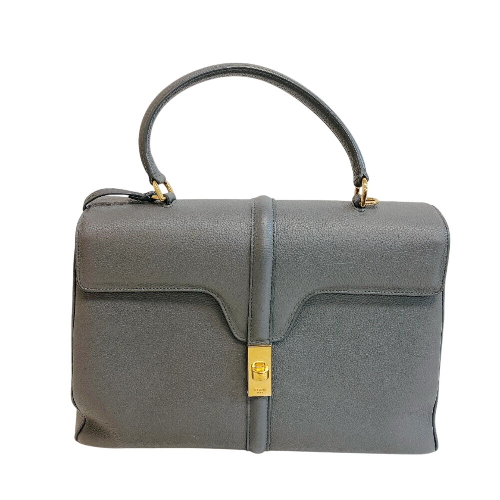 Celine Celine 16 Seize Medium 2-Way Shoulder Handbag, Gray Size ONE SIZE - 1 Thumbnail